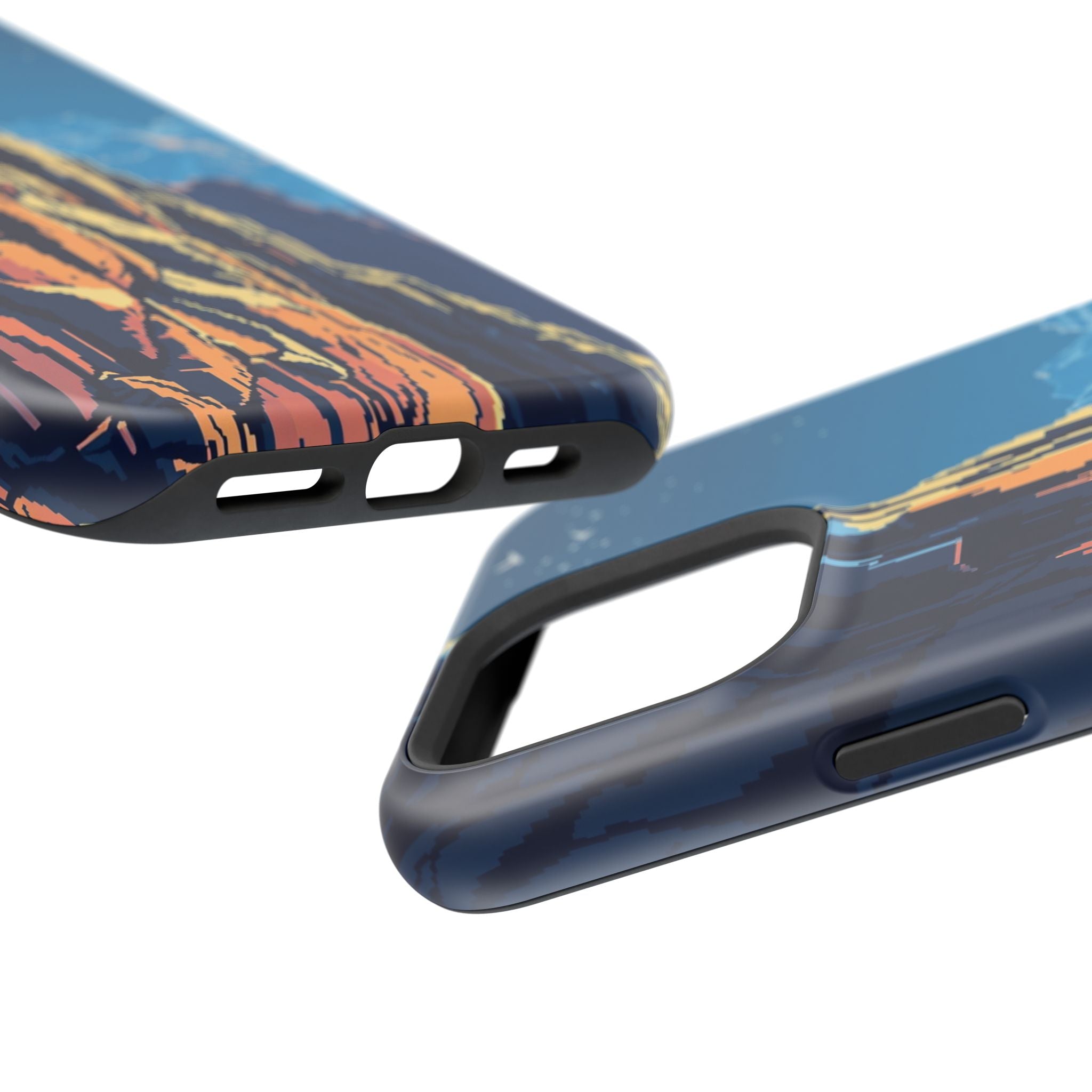 iPhone Midnight Blue And Silver Canyon Wall Slim iPhone Everyday · iPhone Case