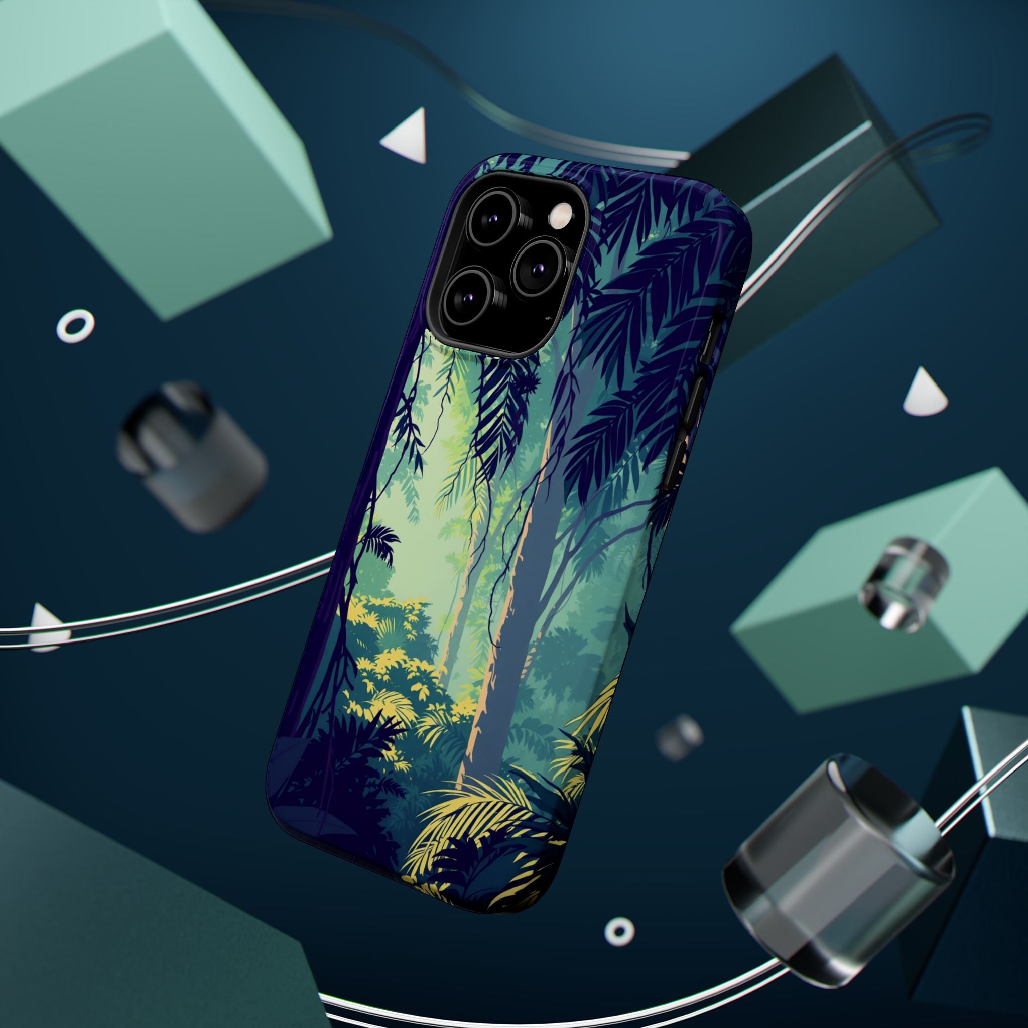 iPhone Mint And Blush Rainforest Canopy Slim Everyday iPhone Designer · iPhone C