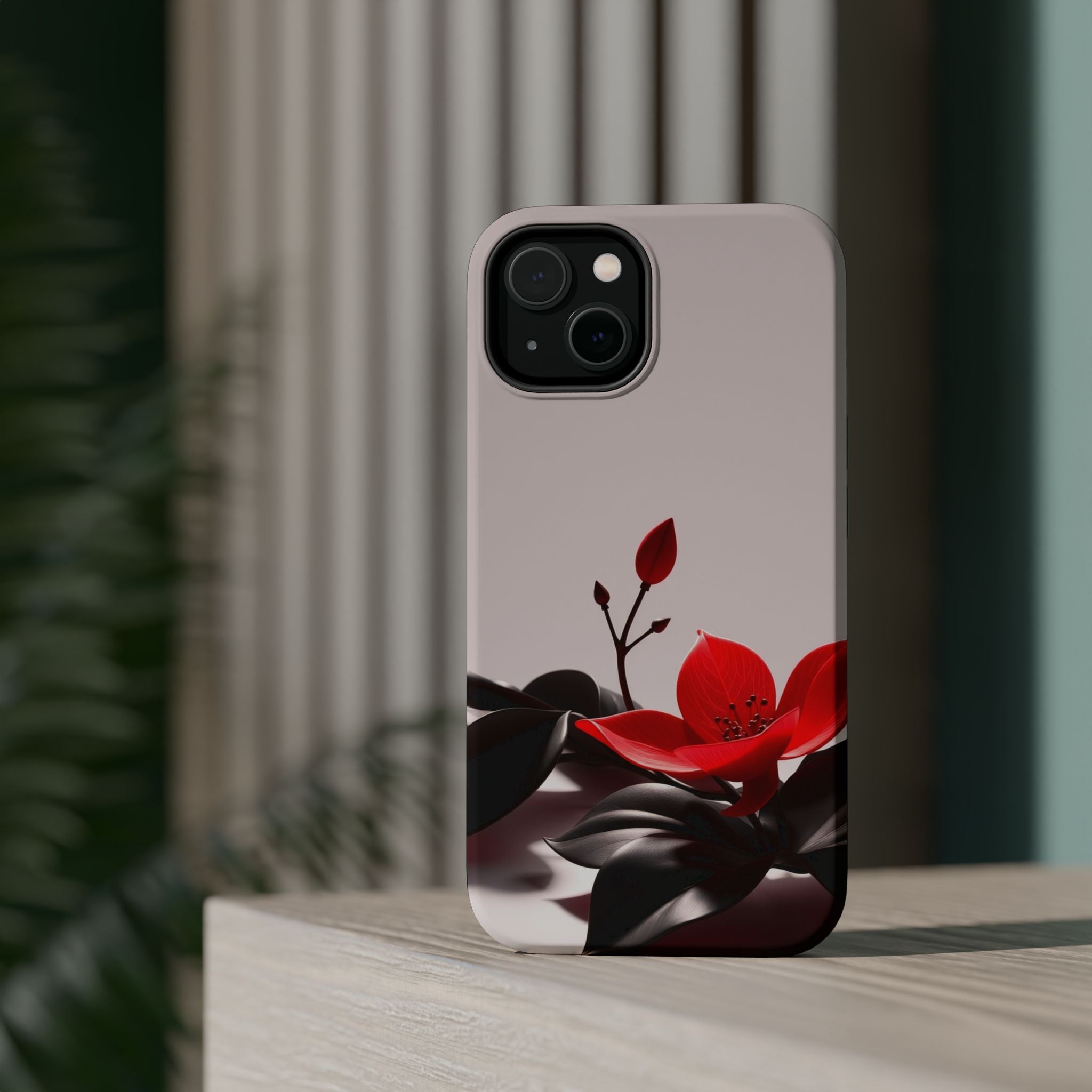 iPhone Radiant Bloom and Leaf Design Slim Everyday Designer Case · iPhone Case