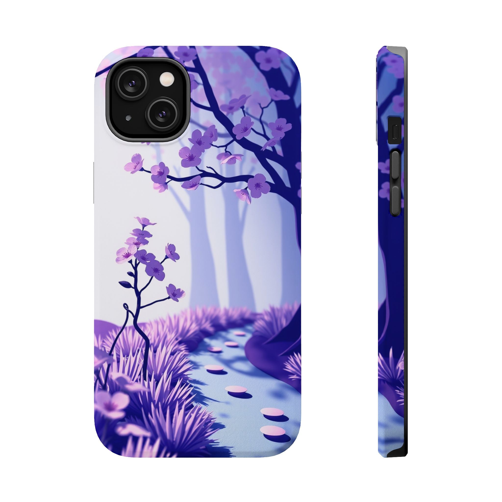 iPhone Blossom Trail Paper Cut Art Bold Modern Everyday Snap Case · iPhone Case