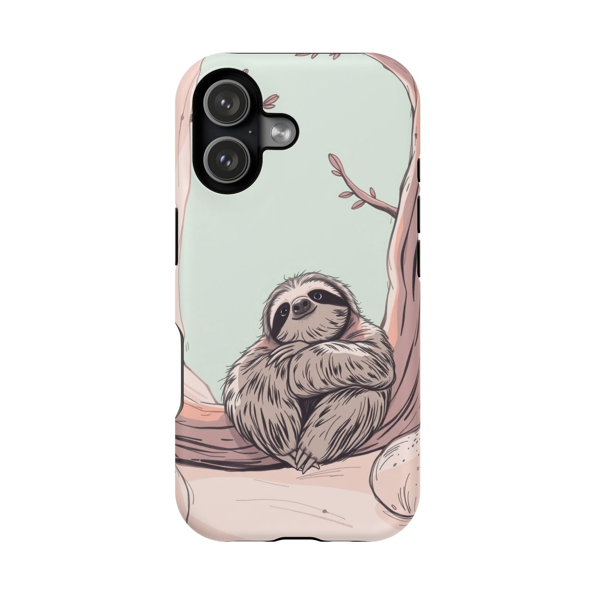iPhone Cozy Sloth Mode Hand-Drawn Sketch Slim Everyday Designer Case · iPhone Ca