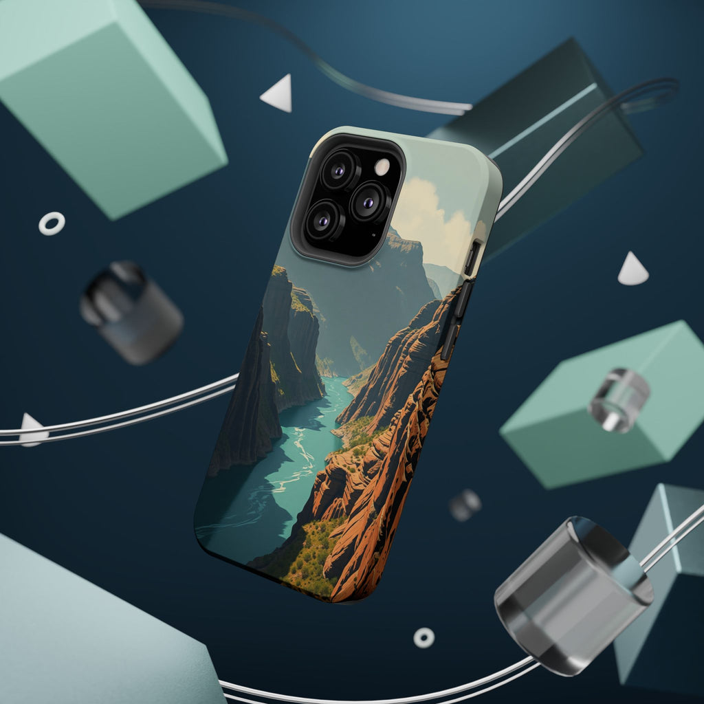 iPhone Charcoal And Copper River Canyon Slim Everyday iPhone 19 · iPhone Case