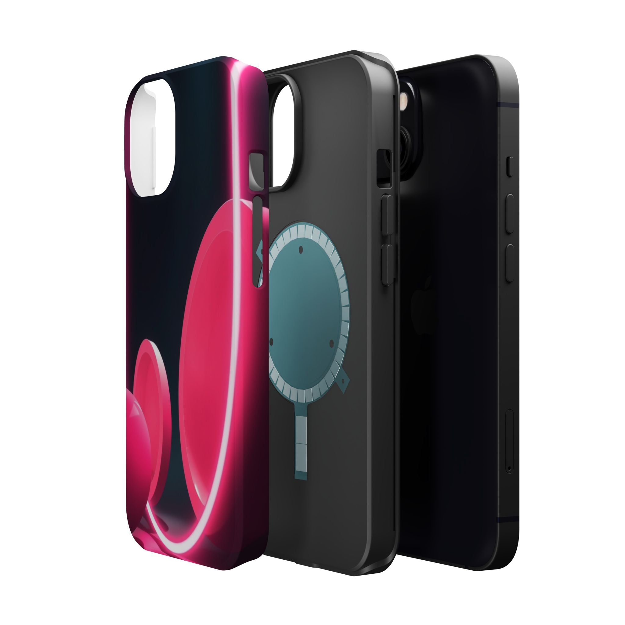 iPhone 1960s Mod Circles Neon Cyberpunk Slim Everyday Designer Case · iPhone Cas