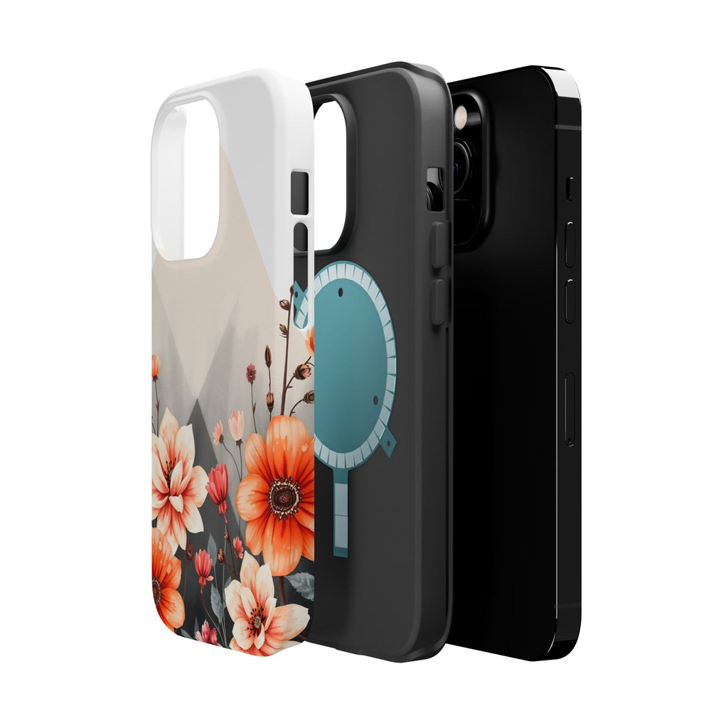 iPhone Floral Geometric Vibrant Design Slim Snap Case · iPhone Case