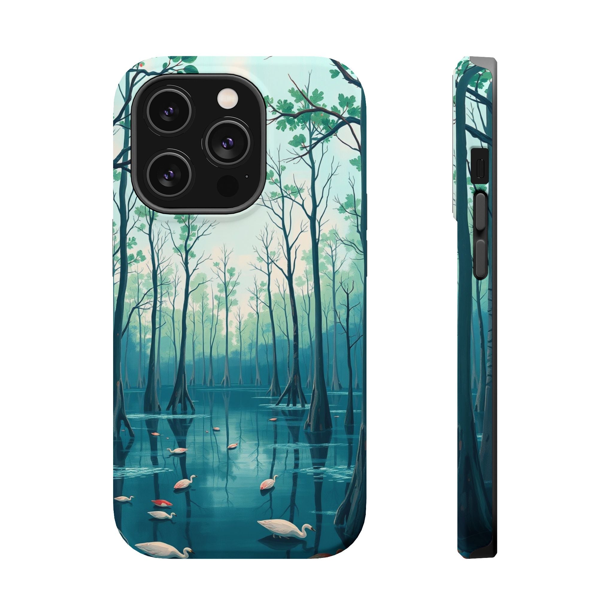 iPhone Cypress Swamp Electric Art Bold Modern Everyday Snap Case · iPhone Case