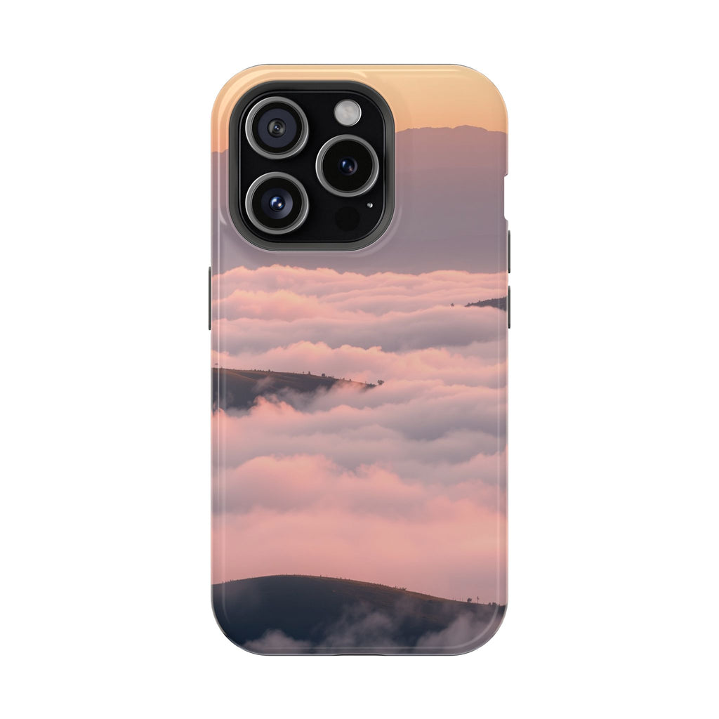 iPhone Fog Rolling Over Hills Grunge Distressed Soft iPhone Finish · iPhone Case