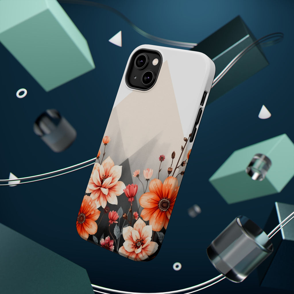 iPhone Floral Geometric Vibrant Design Slim Snap Case · iPhone Case