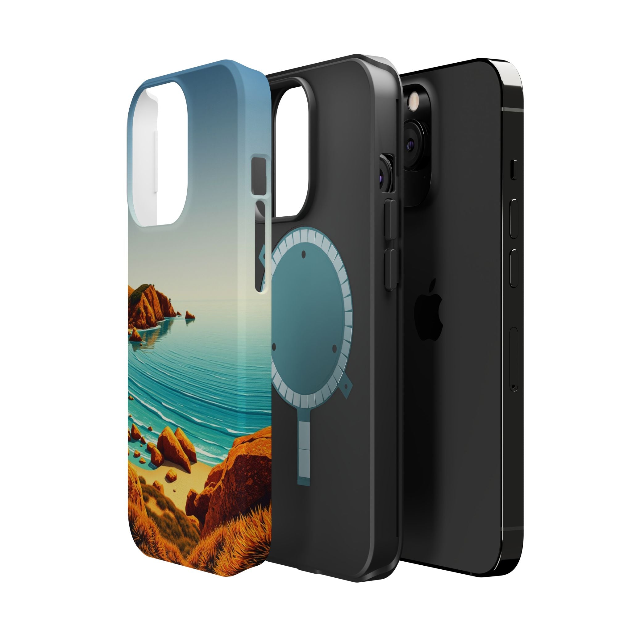 iPhone Mustard And Rust Pebble Beach Slim Everyday iPhone 14 Designer · iPhone C