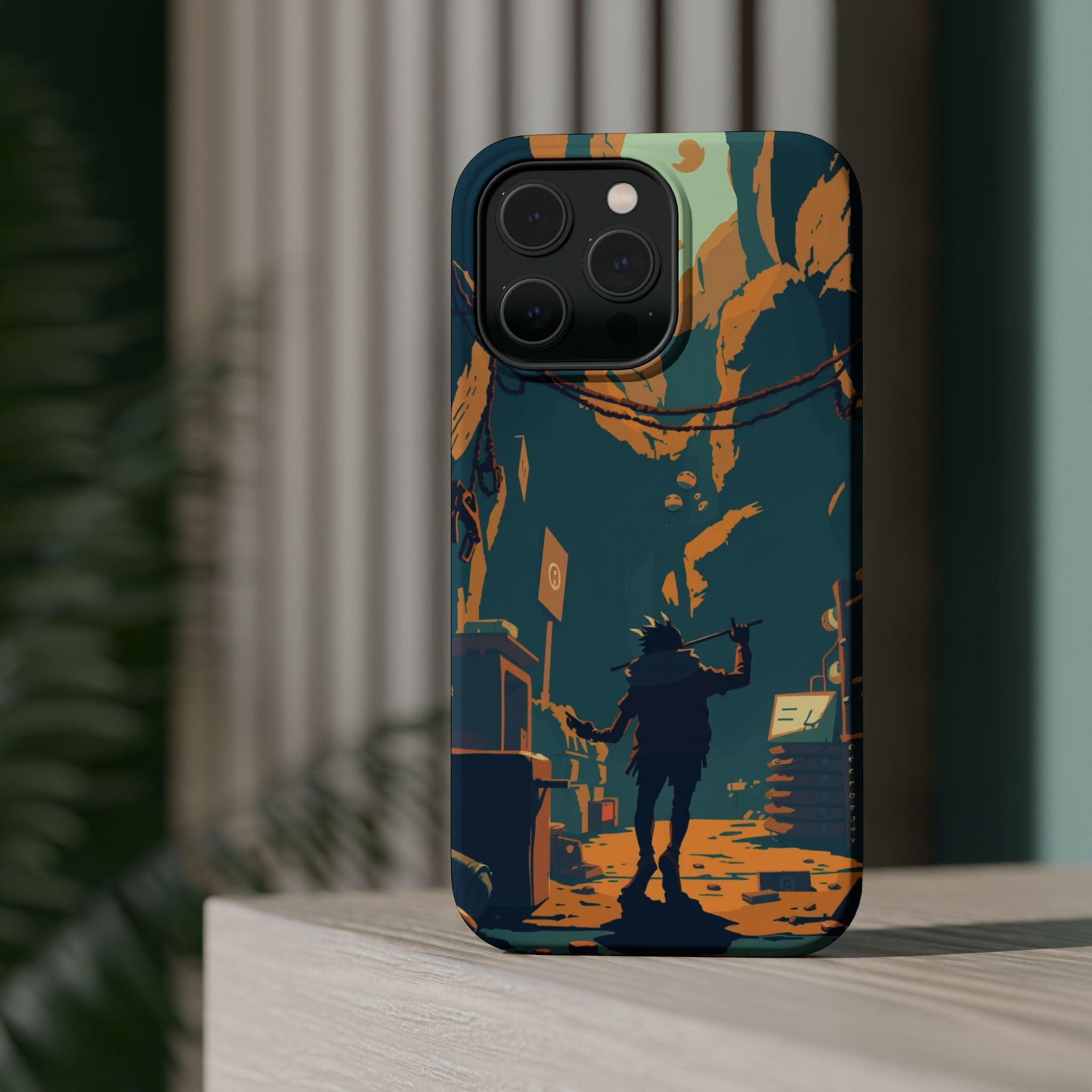 iPhone Mustard And Rust Unhinged in a Cute Way Soft Finish Everyday Case · iPhon
