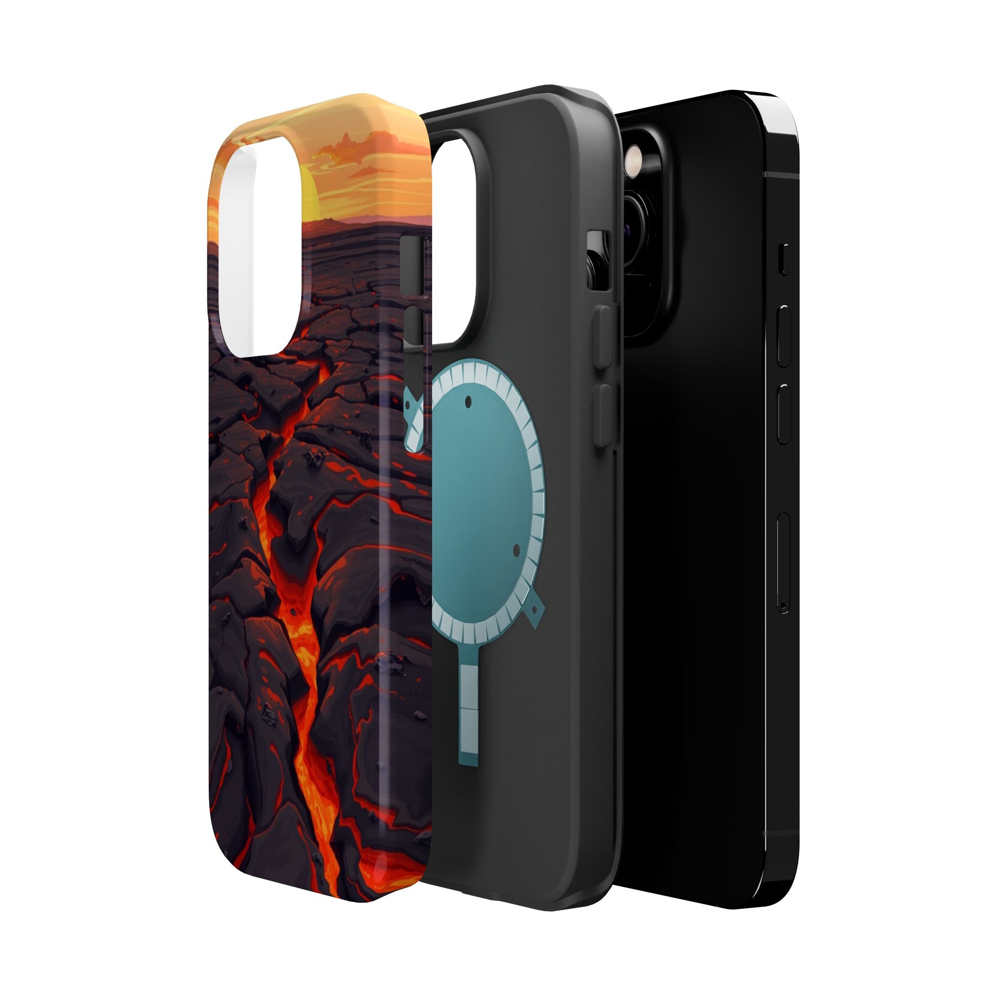 iPhone Lava Field Earthy Design Slim Everyday Designer Case · iPhone Case