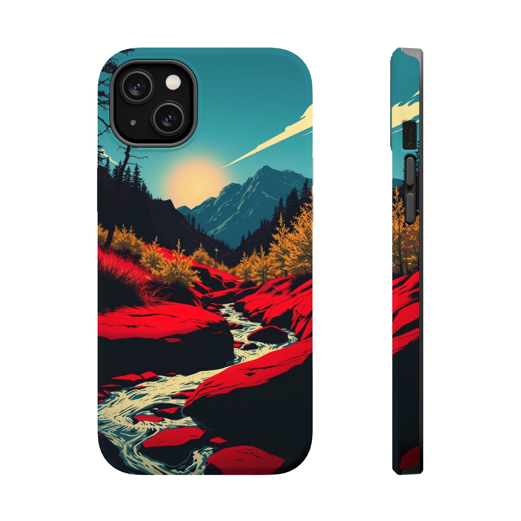 iPhone Earthy Spring Creek Design Bold Modern Everyday Snap Case · iPhone Case