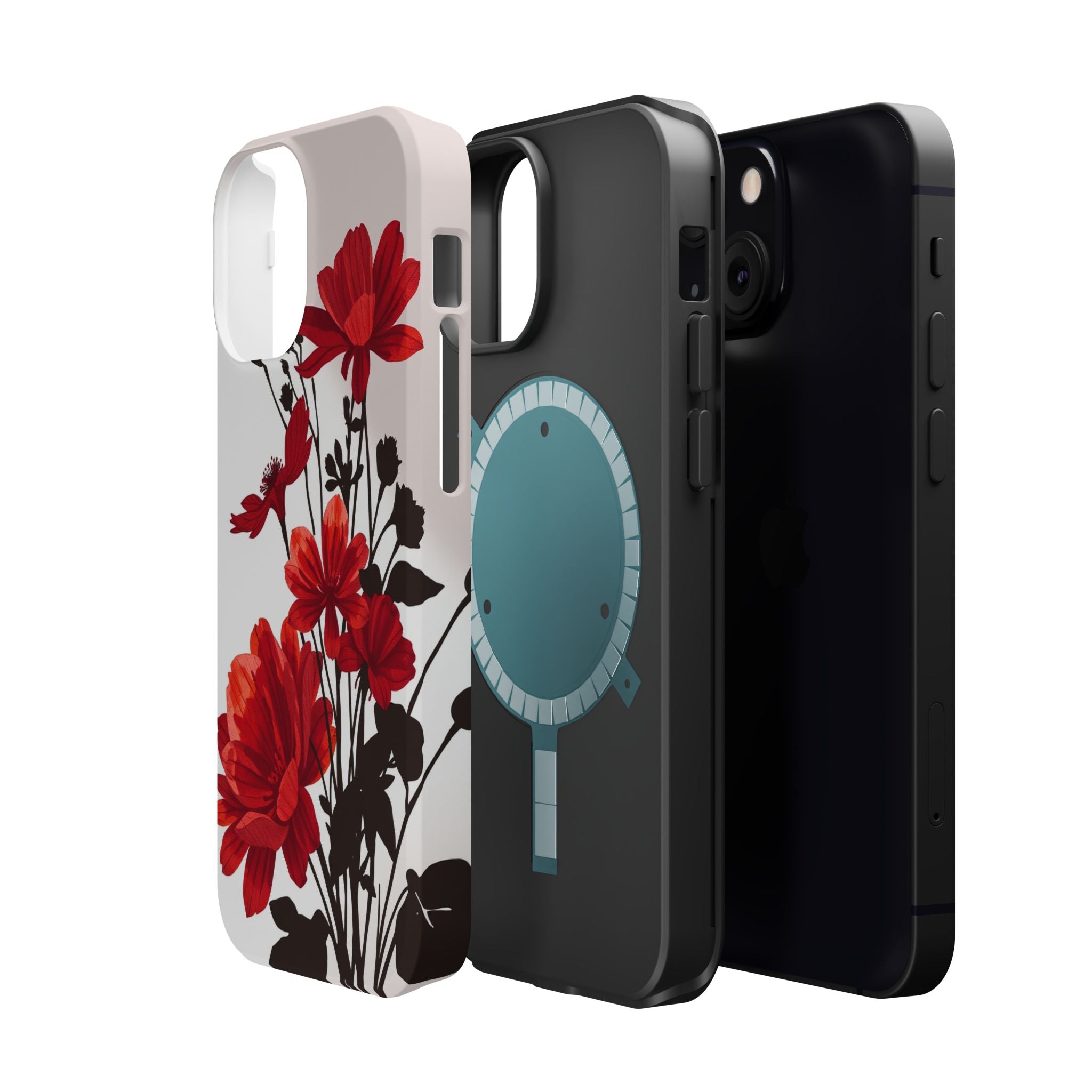 iPhone Floral Silhouette Cinematic Art Slim Snap Case · iPhone Case