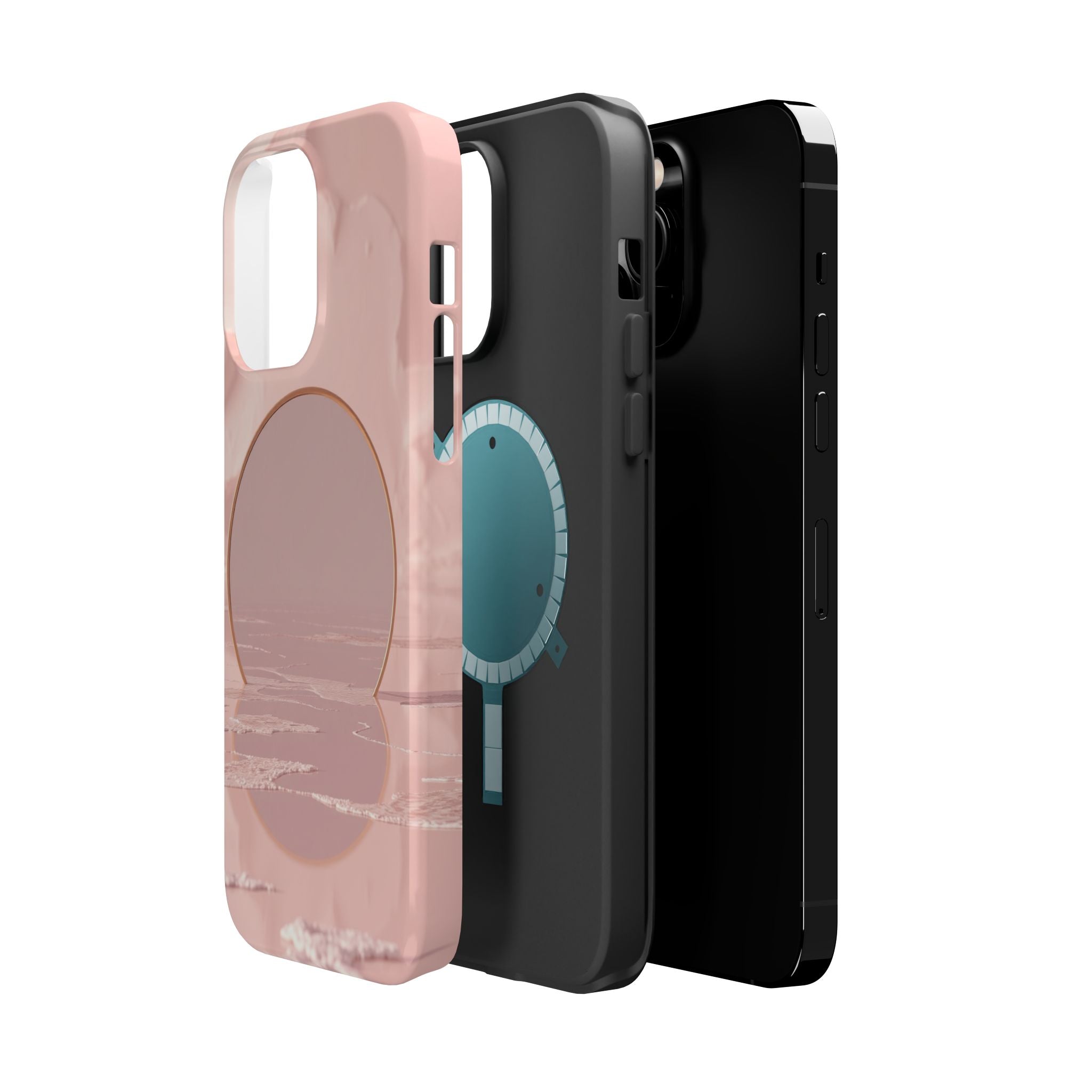 iPhone Serene Salt Flat Mirror Design Slim Everyday Designer Case · iPhone Case