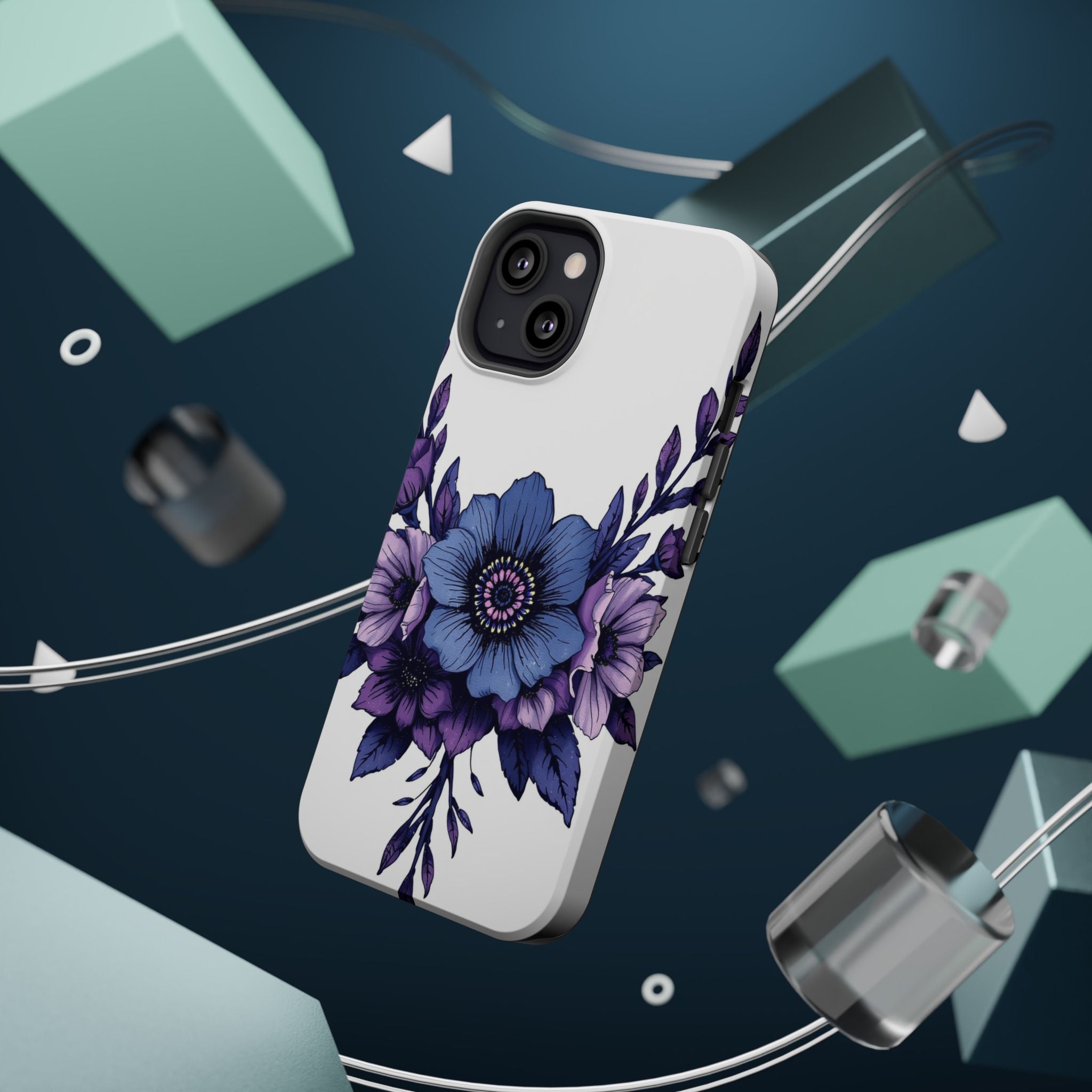 iPhone Floral Crown Grunge Distressed Slim Everyday Designer Case · iPhone Case