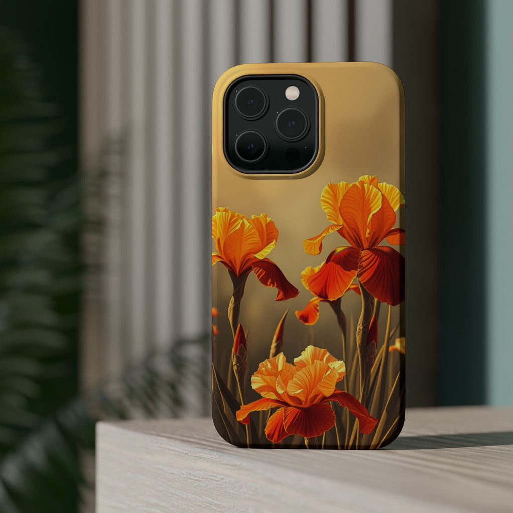 iPhone Iris Garden Gold Foil Luxury Slim Everyday Designer Case · iPhone Case