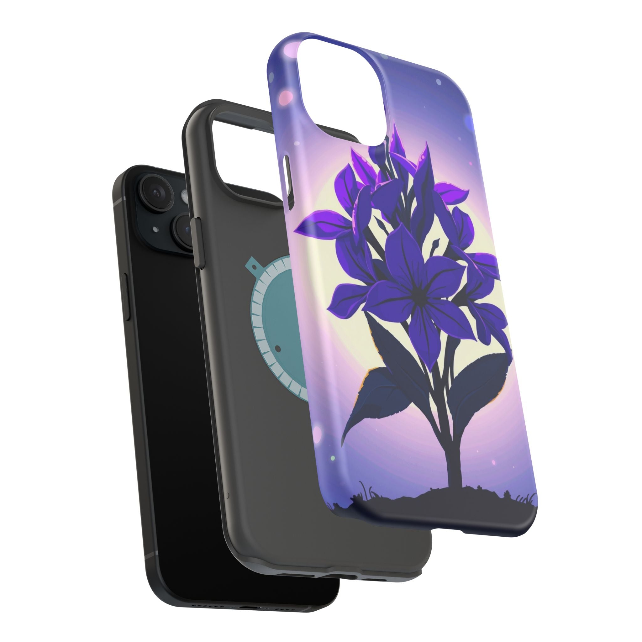 iPhone Floral Crown Mystic Art 13 Bold Modern Everyday Snap Case · iPhone Case