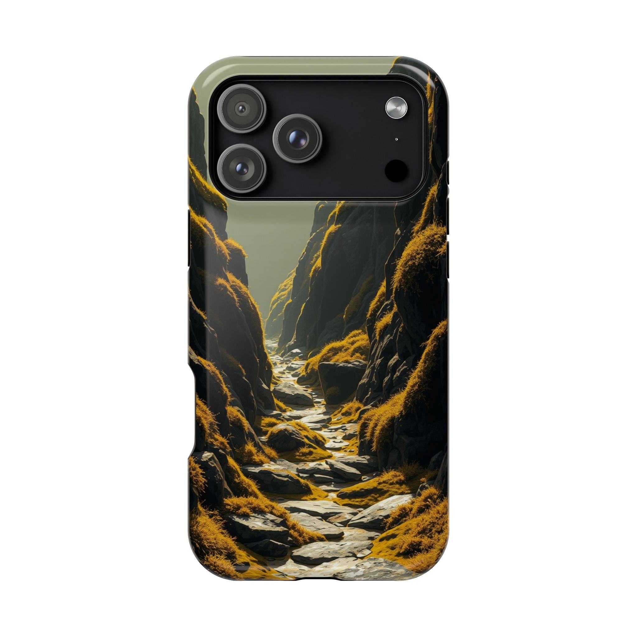 iPhone Moss Covered Rocks Enchanted Art Slim Everyday iPhone 14 · iPhone Case