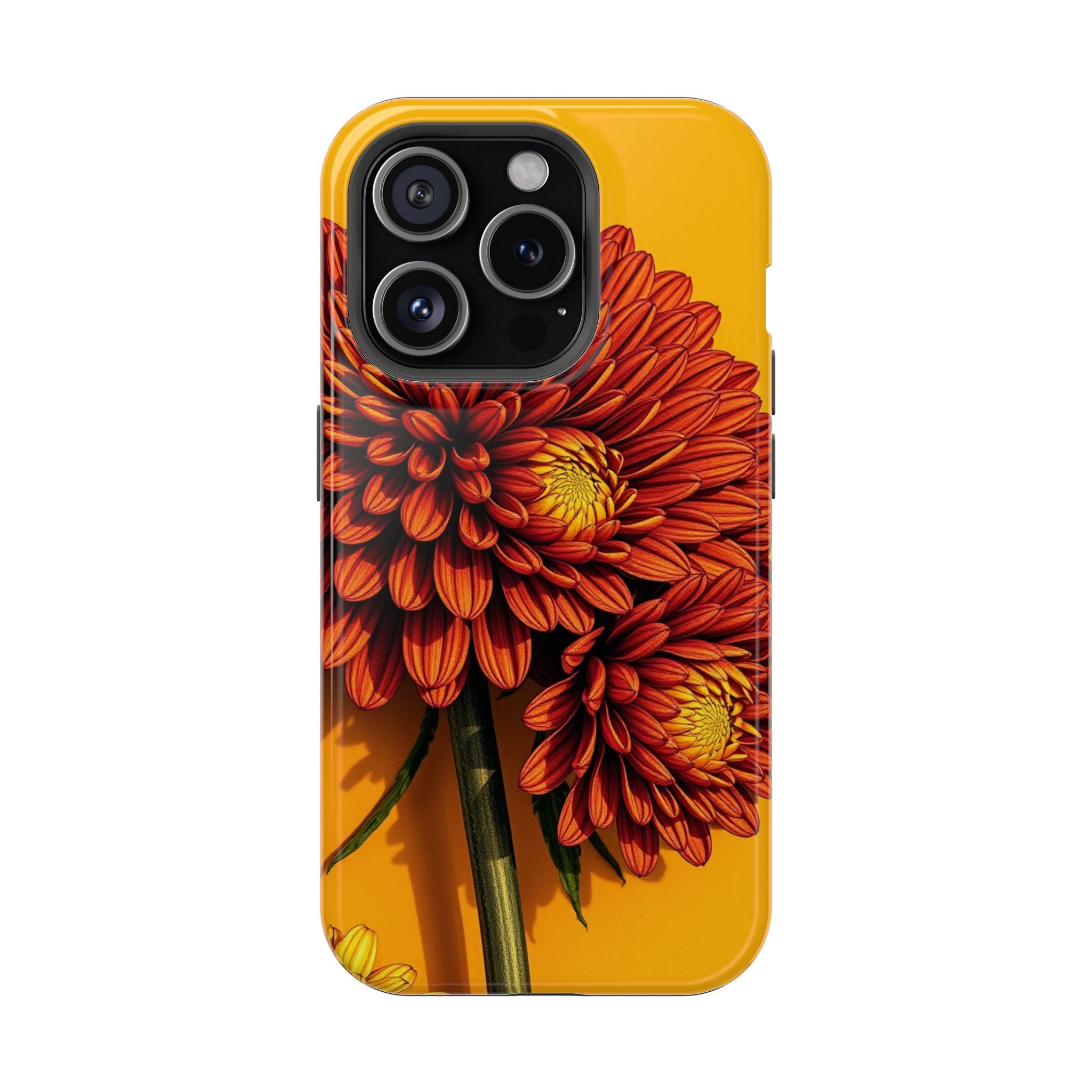 iPhone Mustard And Rust Ranunculus Stack Slim Everyday iPhone 14 · iPhone Case