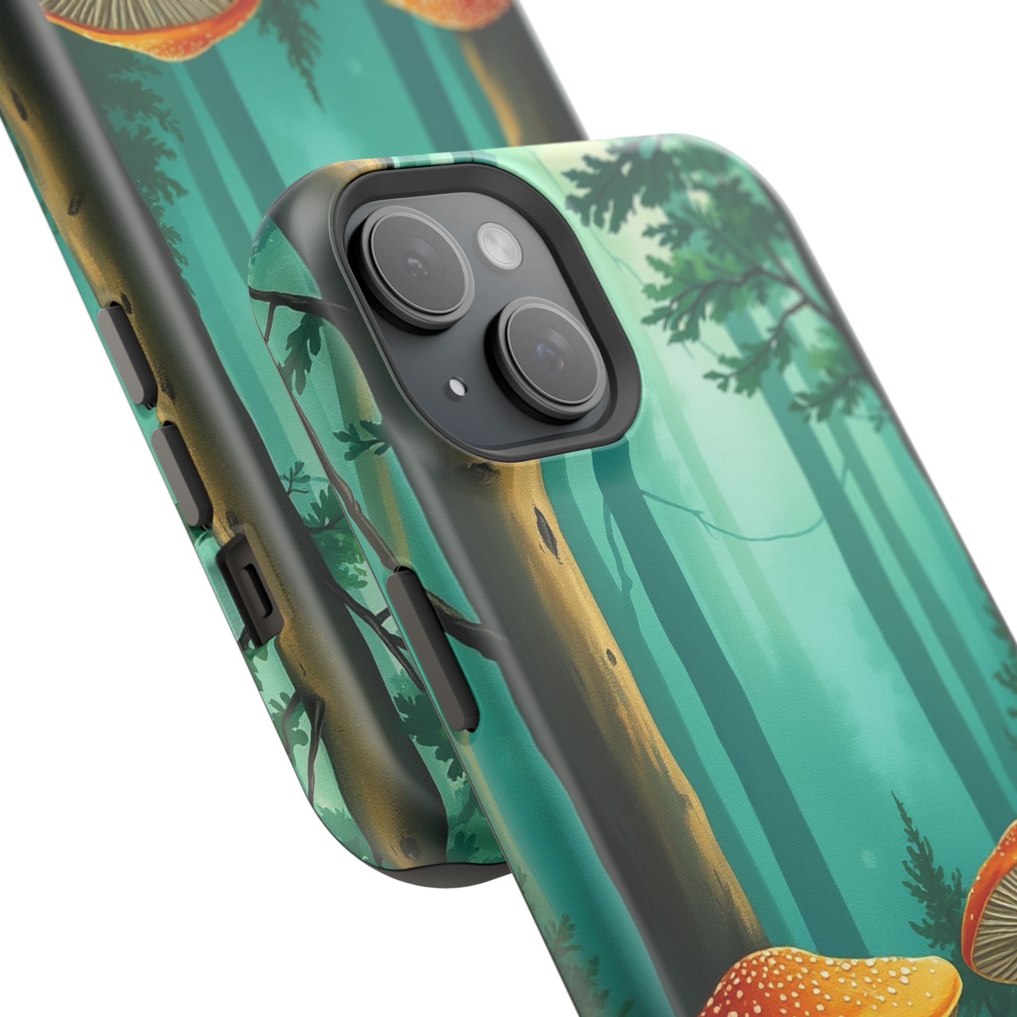 iPhone Mushroom Forest Oil Painting Impressionist iPhone Clean Minimal · iPhone