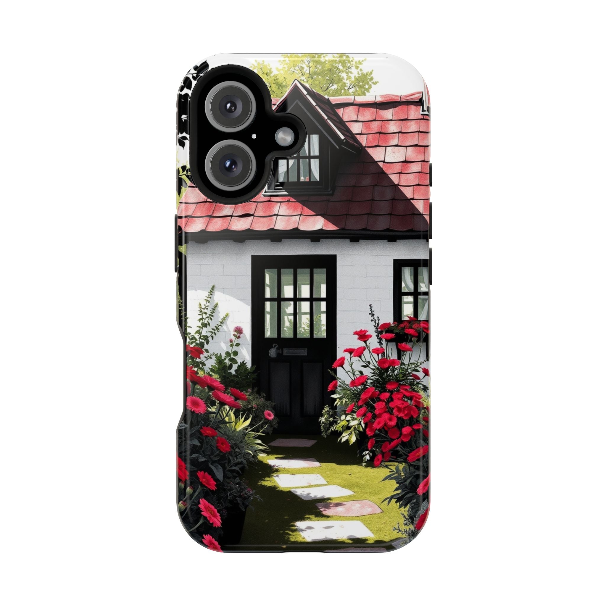 iPhone Cottage Garden Vibrant Watercolor Slim Snap Case · iPhone Case