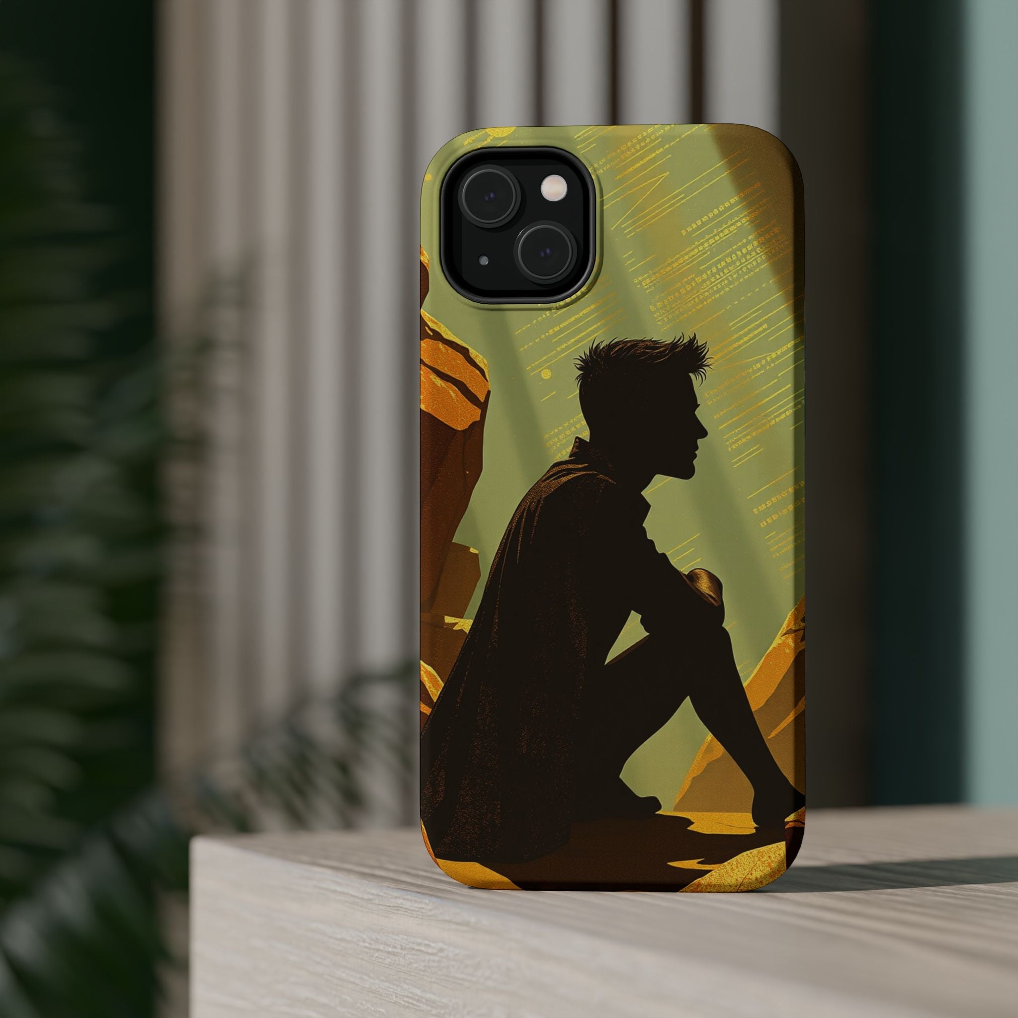 iPhone Mustard And Rust Overthinking Again Slim Everyday Designer Case · iPhone