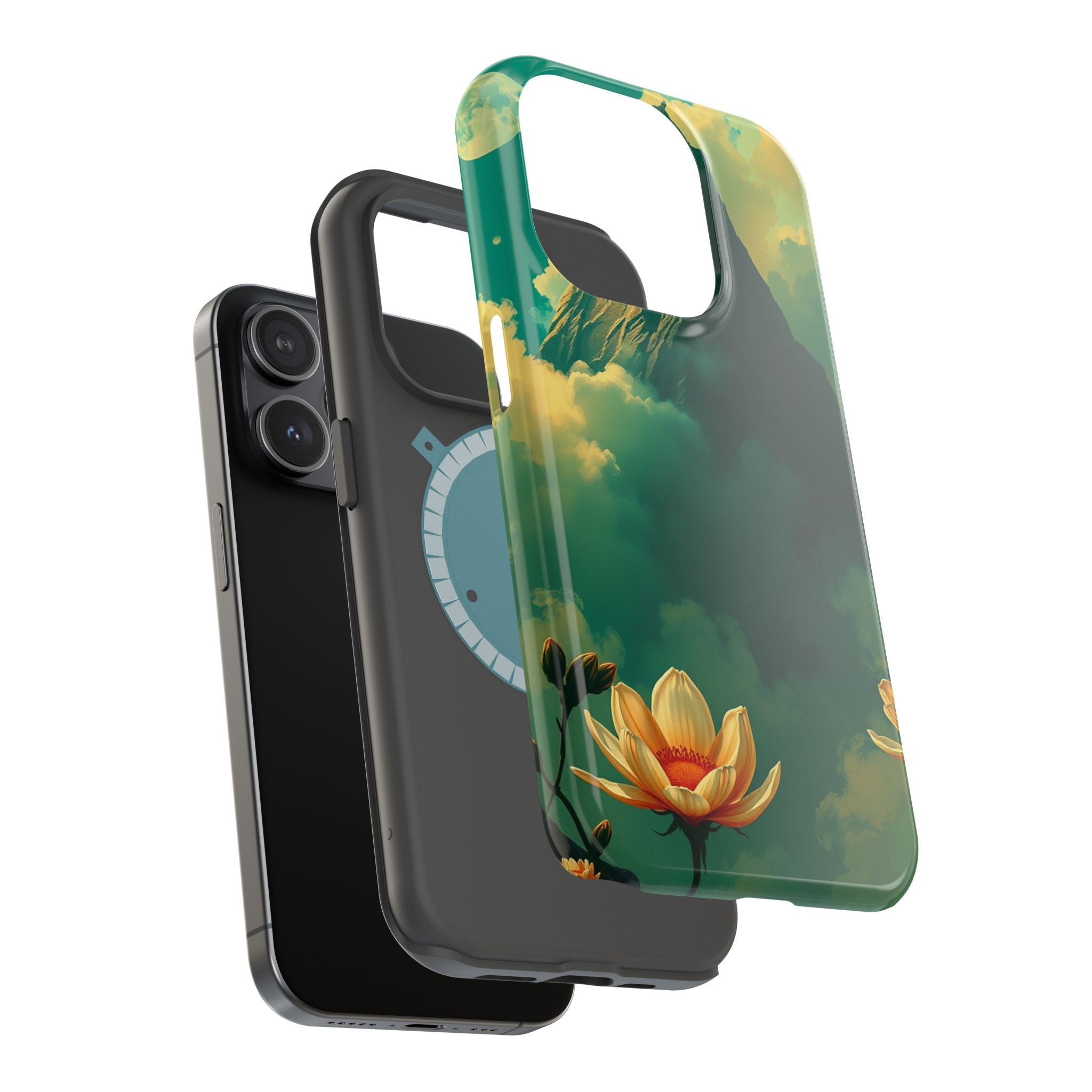 iPhone Emerald Green And Gold Night Bloomer Slim iPhone Everyday · iPhone Case