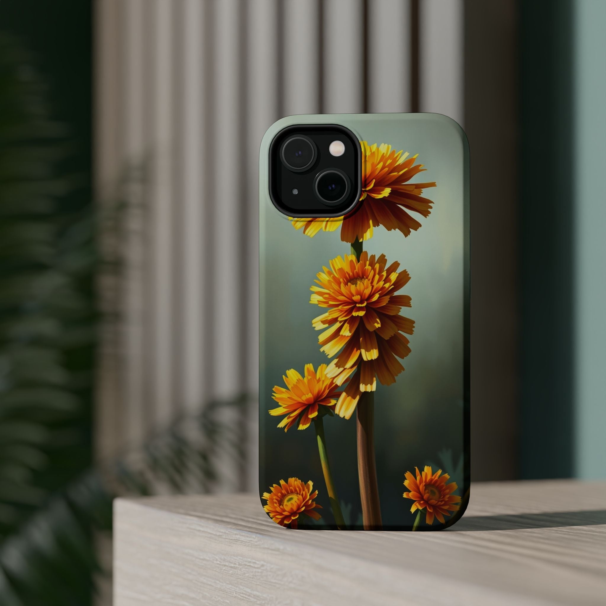 iPhone Ranunculus Stack Electric Art Slim Everyday Designer Case · iPhone Case