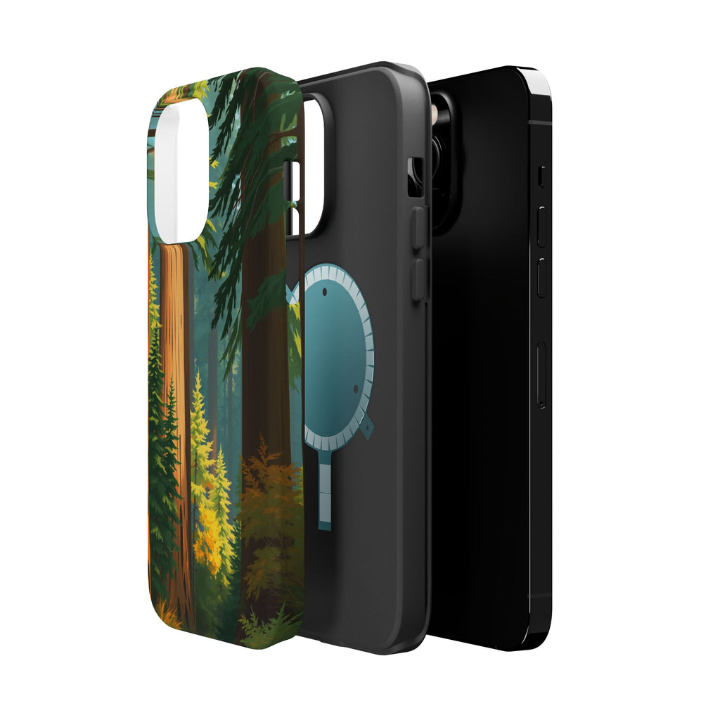 iPhone Redwood Forest Oil Painting Impressionist Clean iPhone Minimal · iPhone C