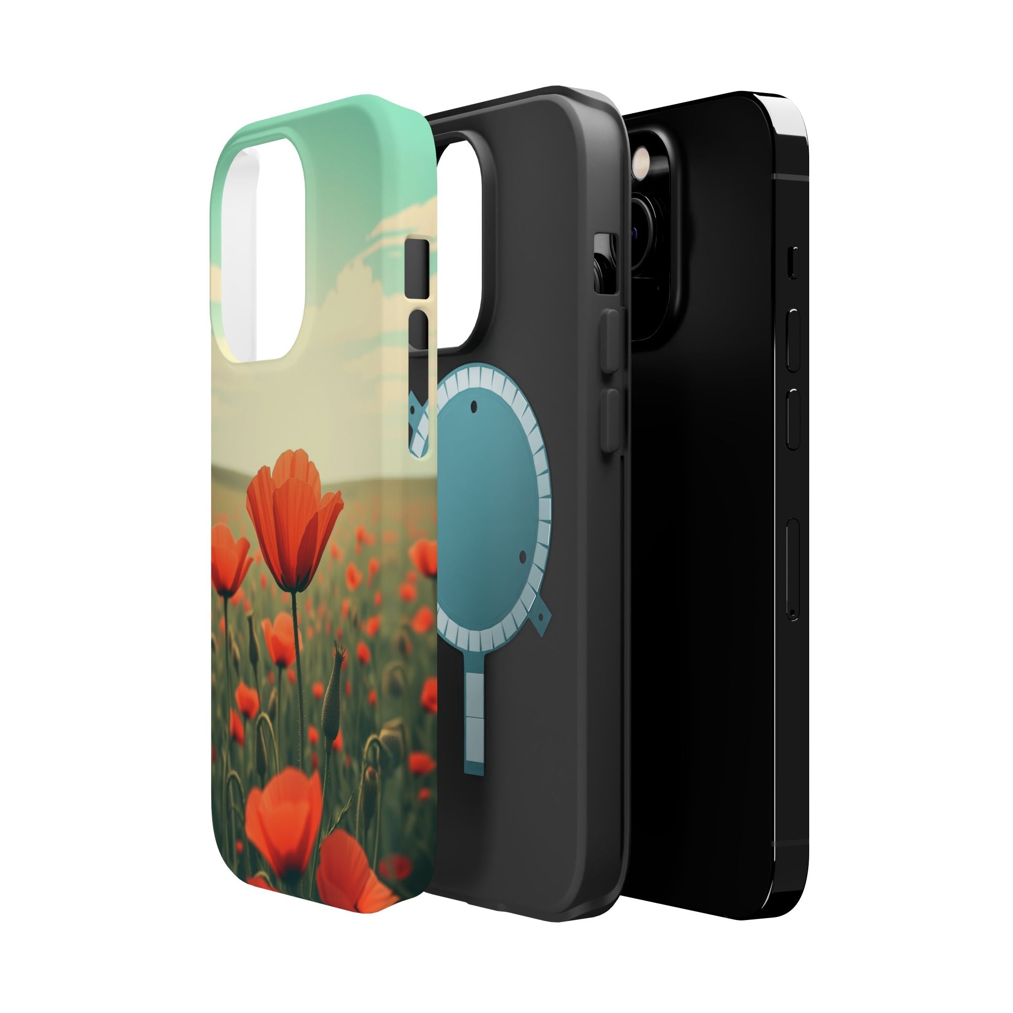 iPhone Radiant Poppy Field Design Bold Modern Everyday Snap Case · iPhone Case