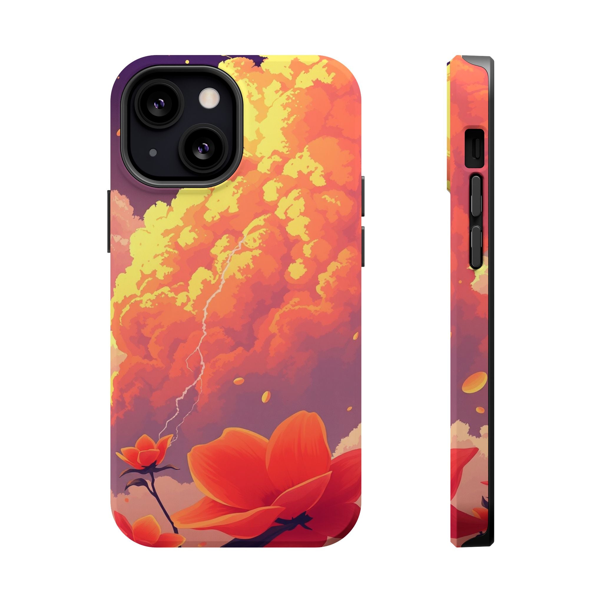 iPhone Sunset Amber And Peach Petal Storm Slim iPhone Everyday Designer · iPhone