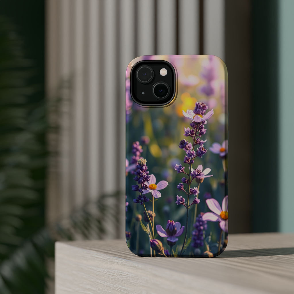 iPhone Lavender And Pearl Wildflower Field Slim iPhone Everyday · iPhone Case