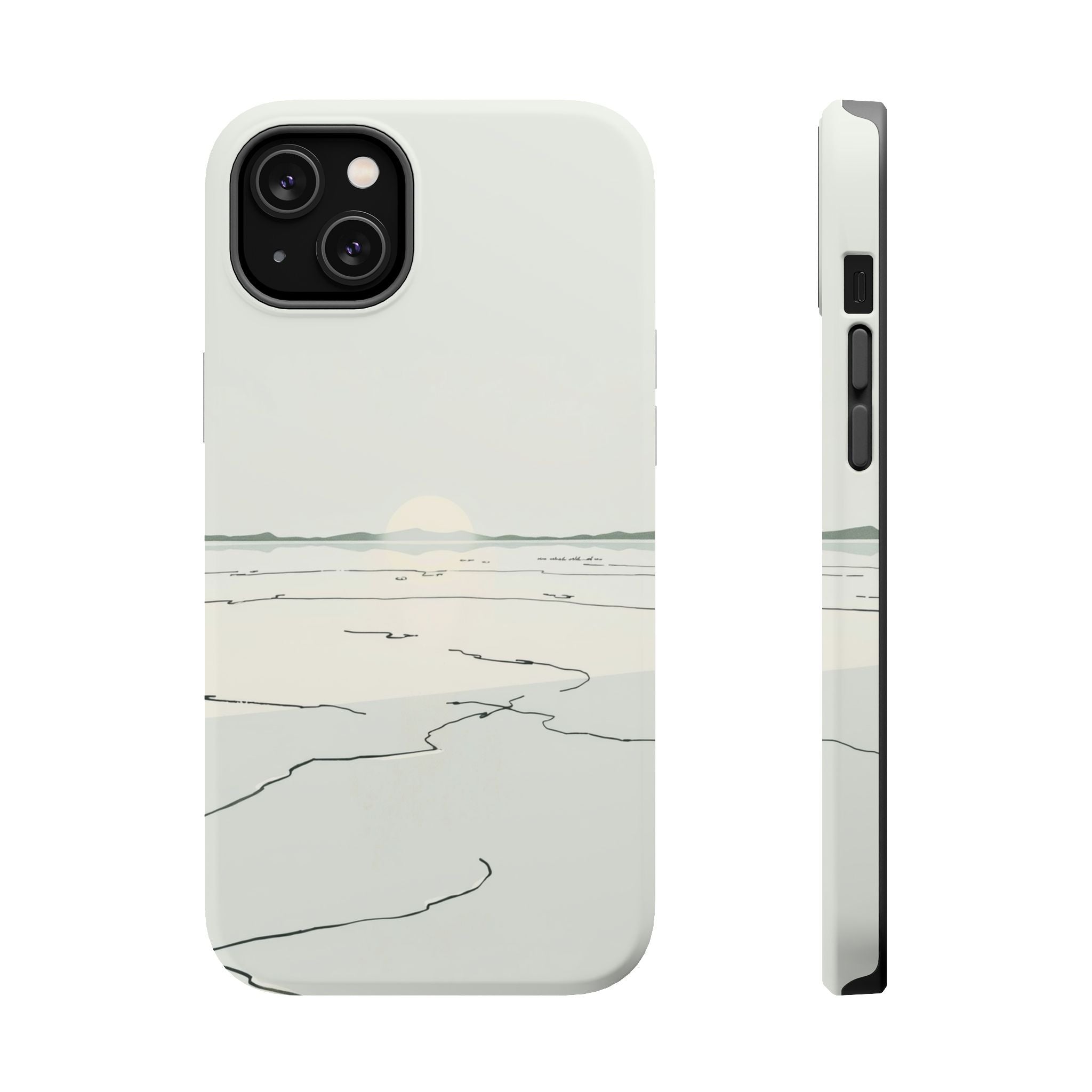 iPhone Dreamy Salt Flat Mirror Design Slim Everyday Designer Case · iPhone Case