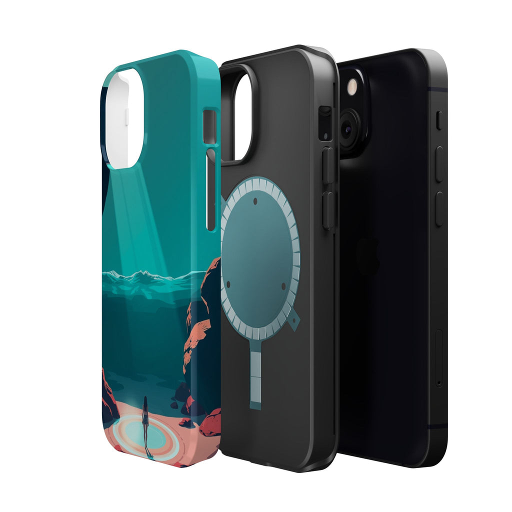 iPhone Earthy Tidal Pool Design 17 Bold Modern Everyday Snap Case · iPhone Case