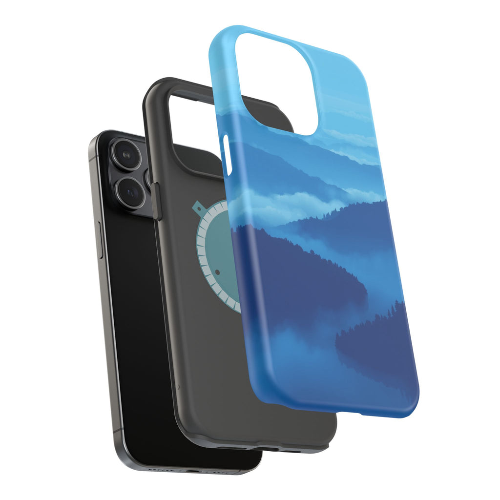iPhone Fog Rolling Over Hills Pixel Art -Bit Slim iPhone Everyday · iPhone Case