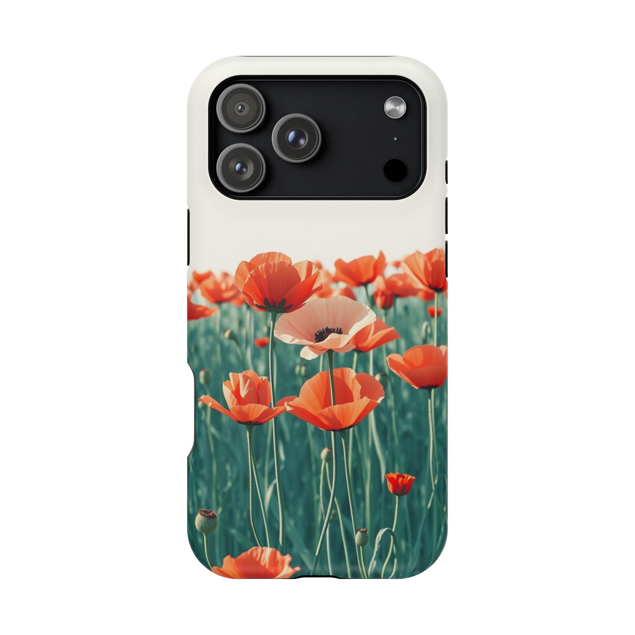 iPhone Mint And Blush Poppy Field 10 Slim Everyday Designer Case · iPhone Case