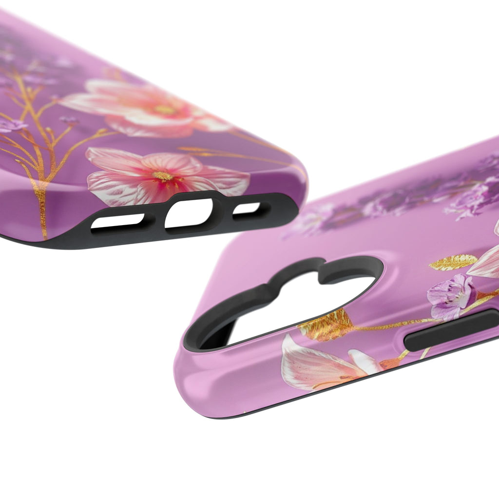 iPhone Radiant Floral Gold Foil Design Slim Everyday Designer Case · iPhone Case