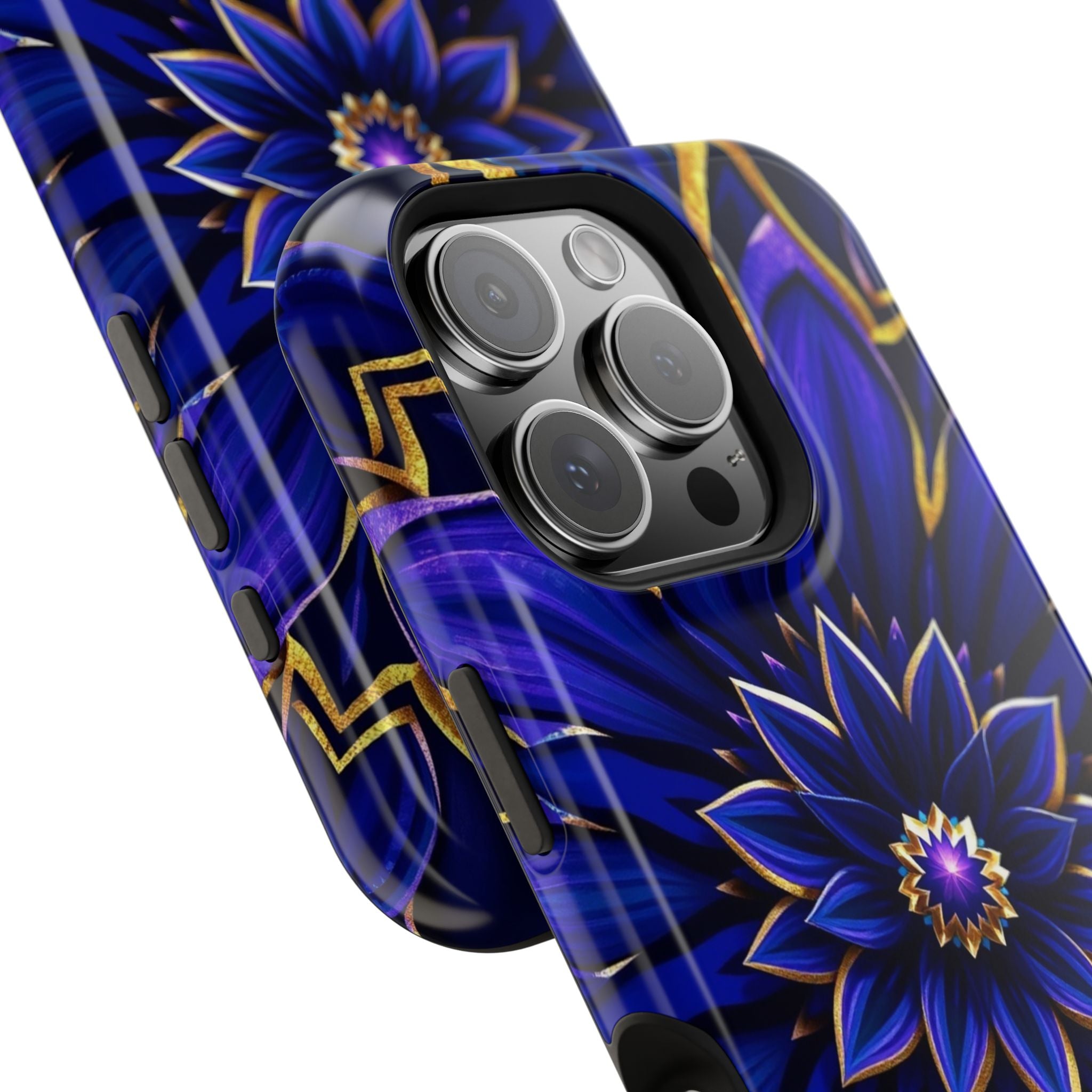 iPhone Floral Mandala Electric Art 14 Slim Everyday Designer Case · iPhone Case