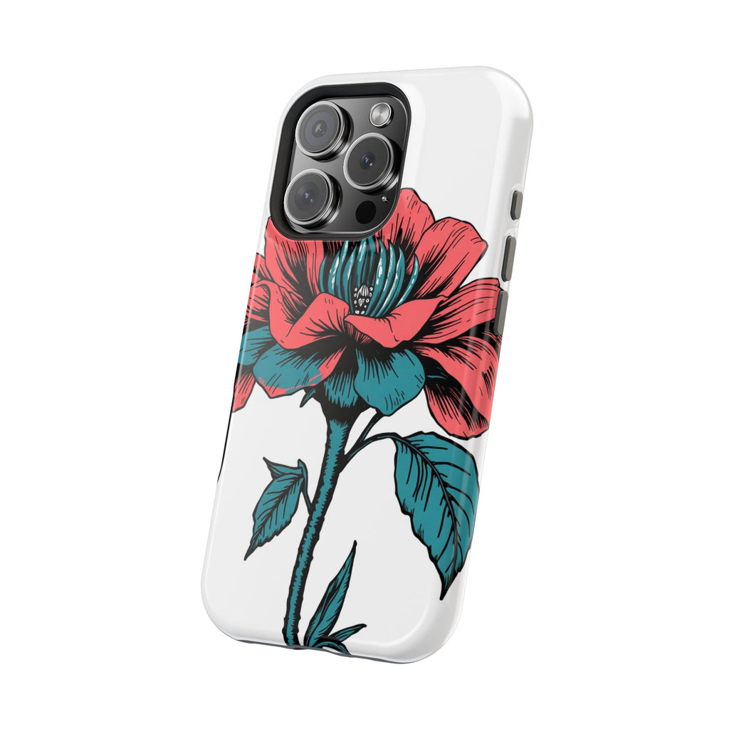 iPhone Garden Party Bloom Dark Gothic Ink Slim Snap Case · iPhone Case