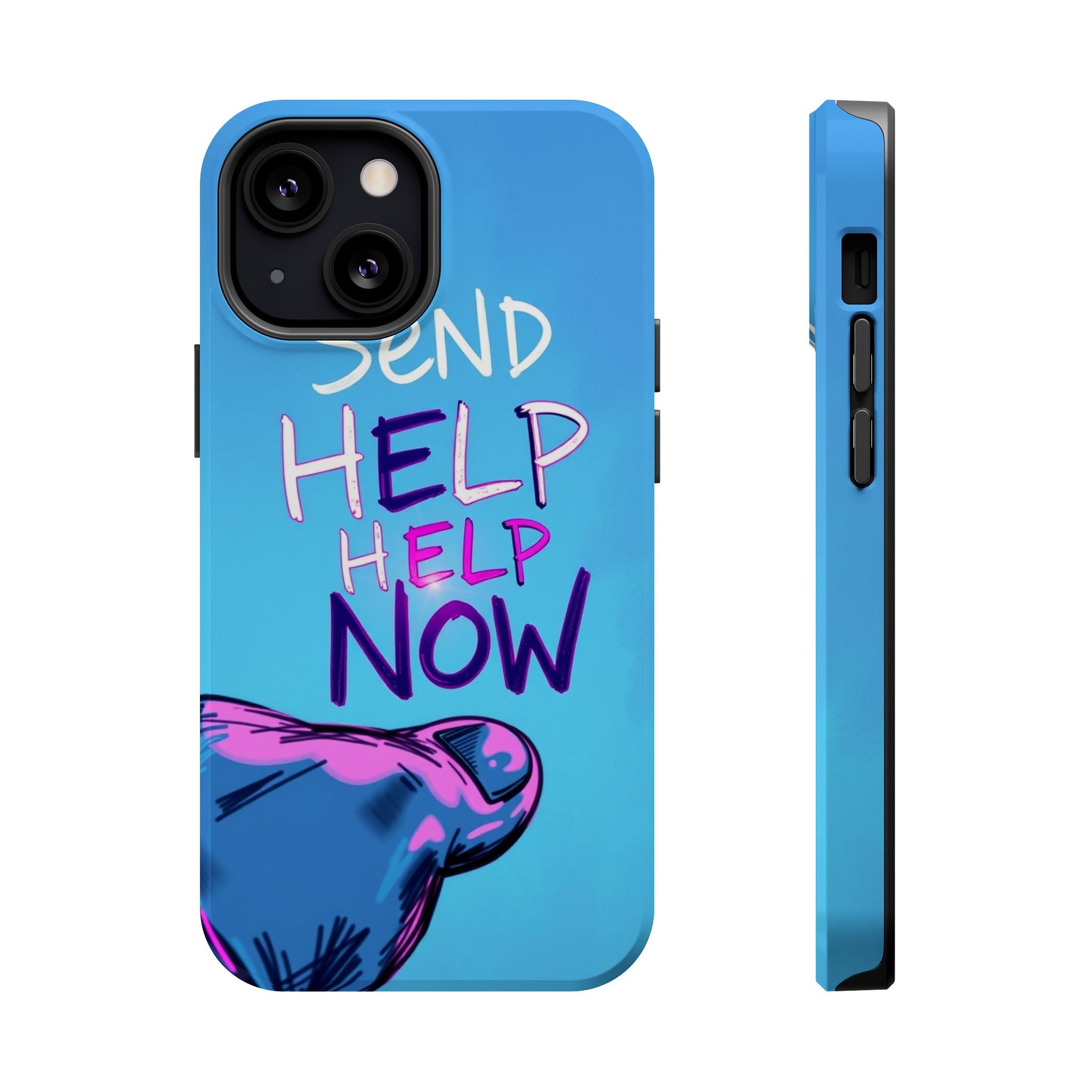 iPhone Radiant Send Help Now Design Slim Everyday Designer Case · iPhone Case
