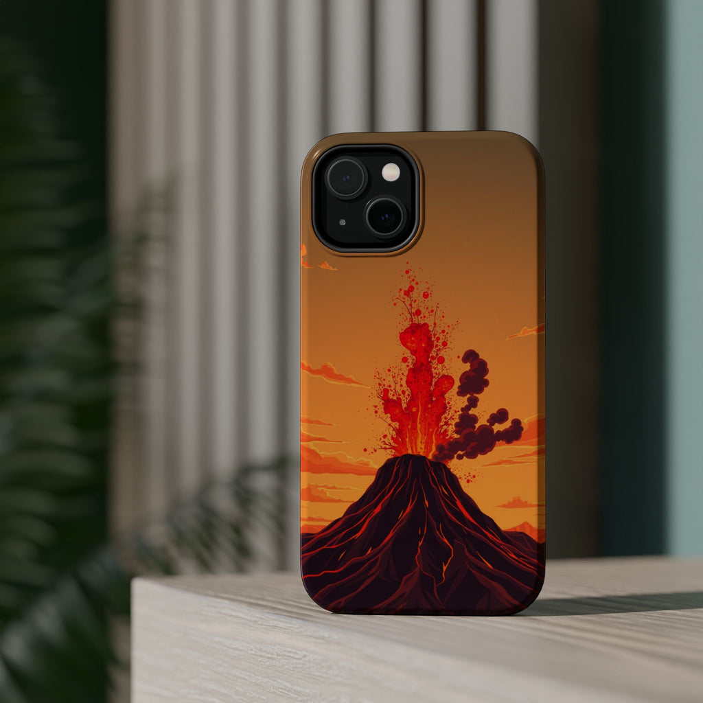 iPhone Sunset Amber And Peach Volcanic Eruption Soft iPhone Finish · iPhone Case