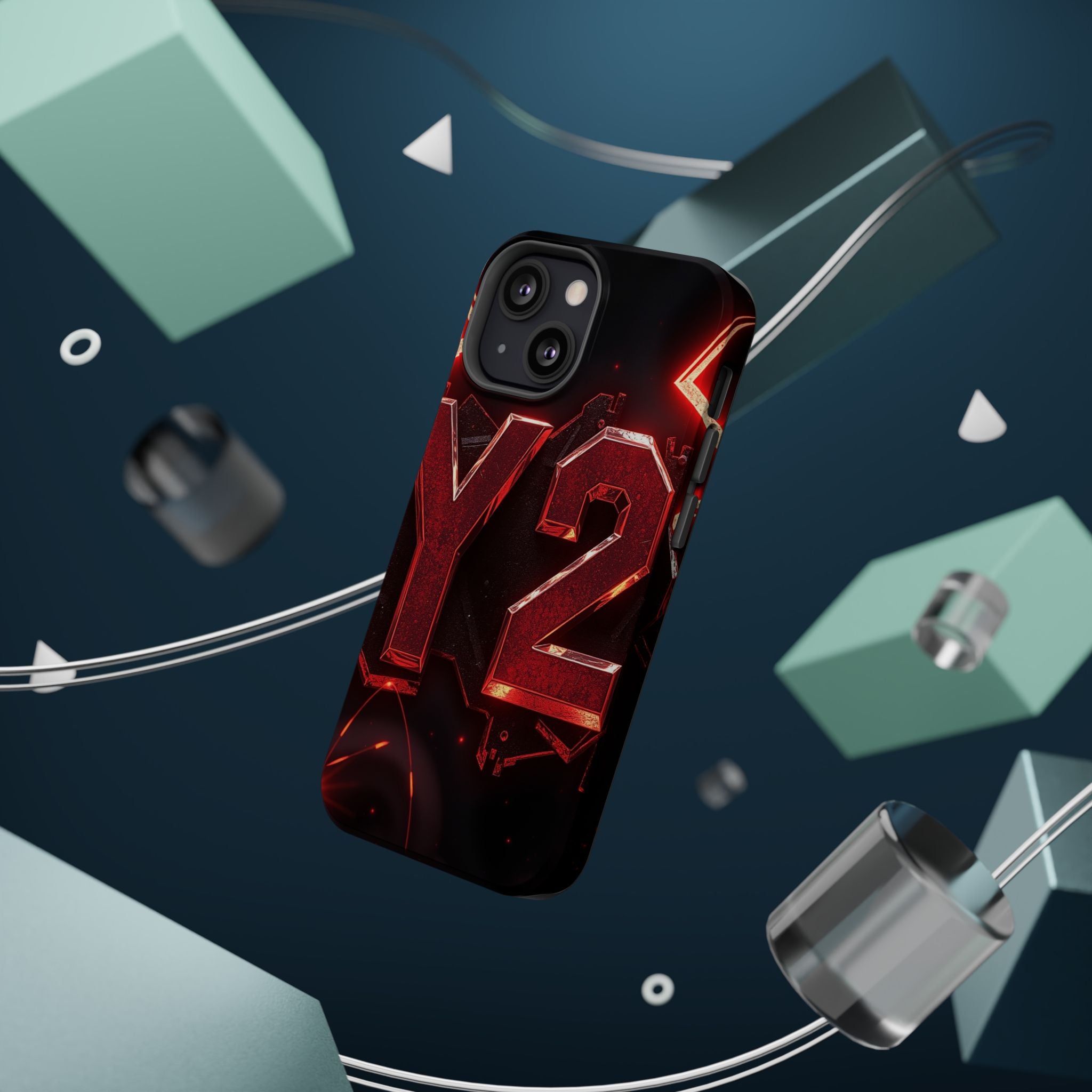 iPhone Y2K Holographic Bold Art Slim Everyday Designer Case · iPhone Case