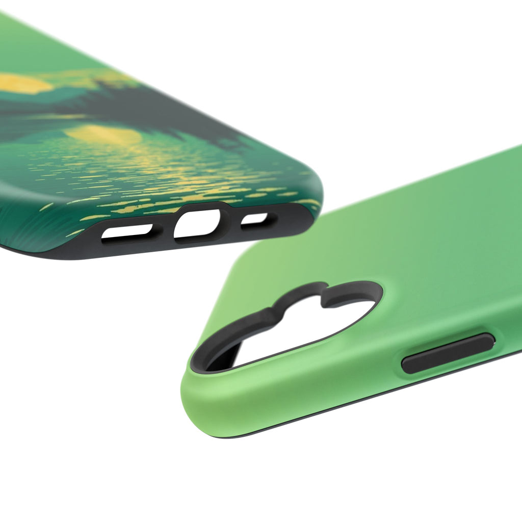 iPhone Lake at Twilight Risograph Print Slim Everyday iPhone Designer · iPhone C