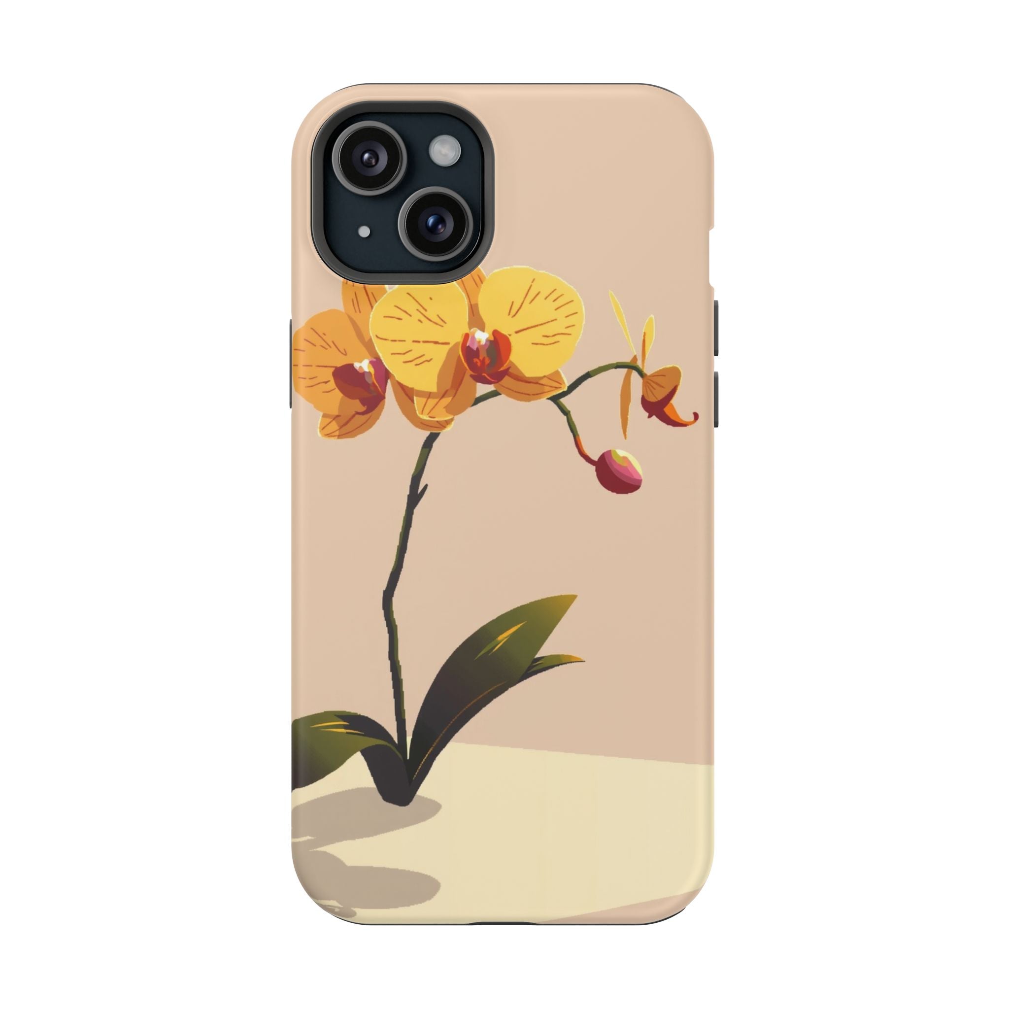iPhone Orchid Study Pixel Art -Bit Bold Modern Everyday Snap Case · iPhone Case