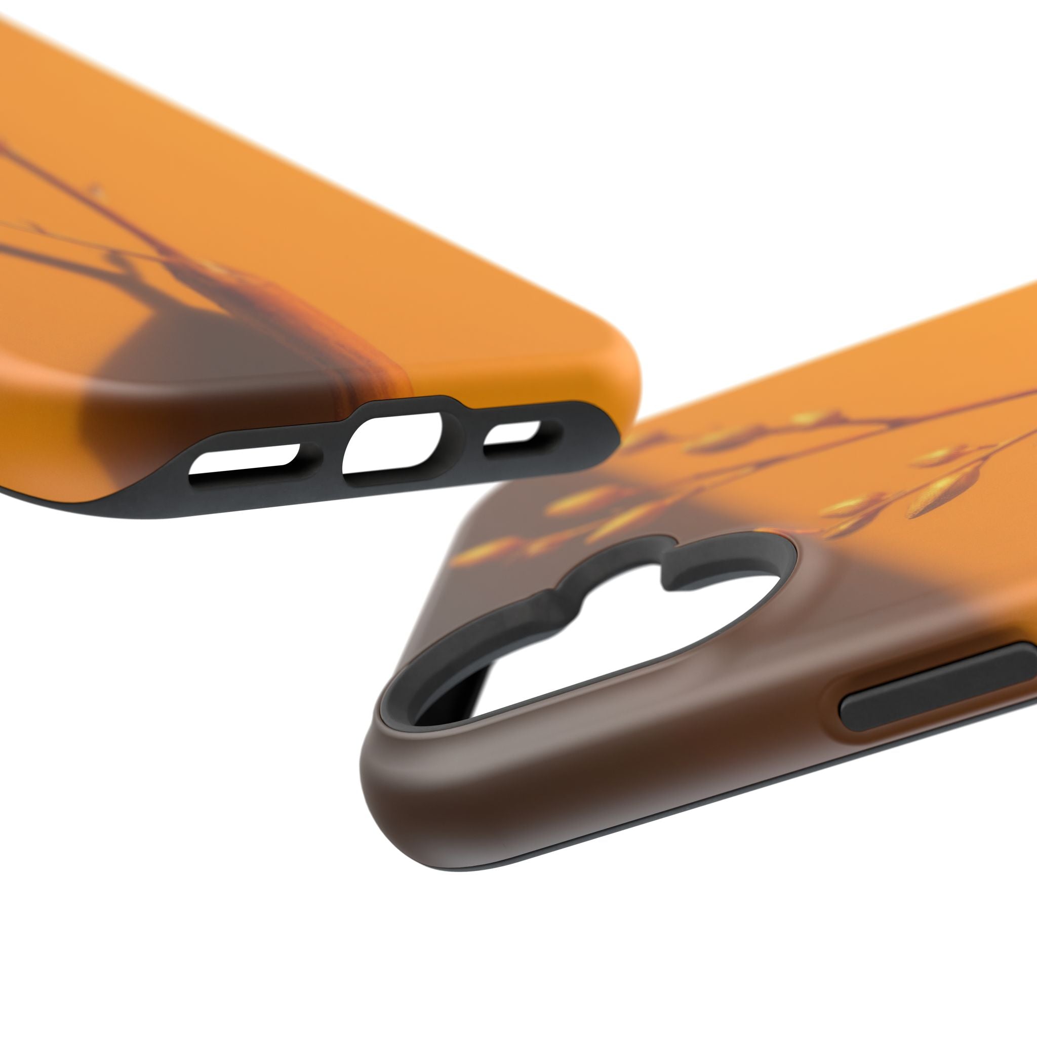 iPhone Mustard And Rust Minimalist Stem Slim Everyday iPhone Designer · iPhone C