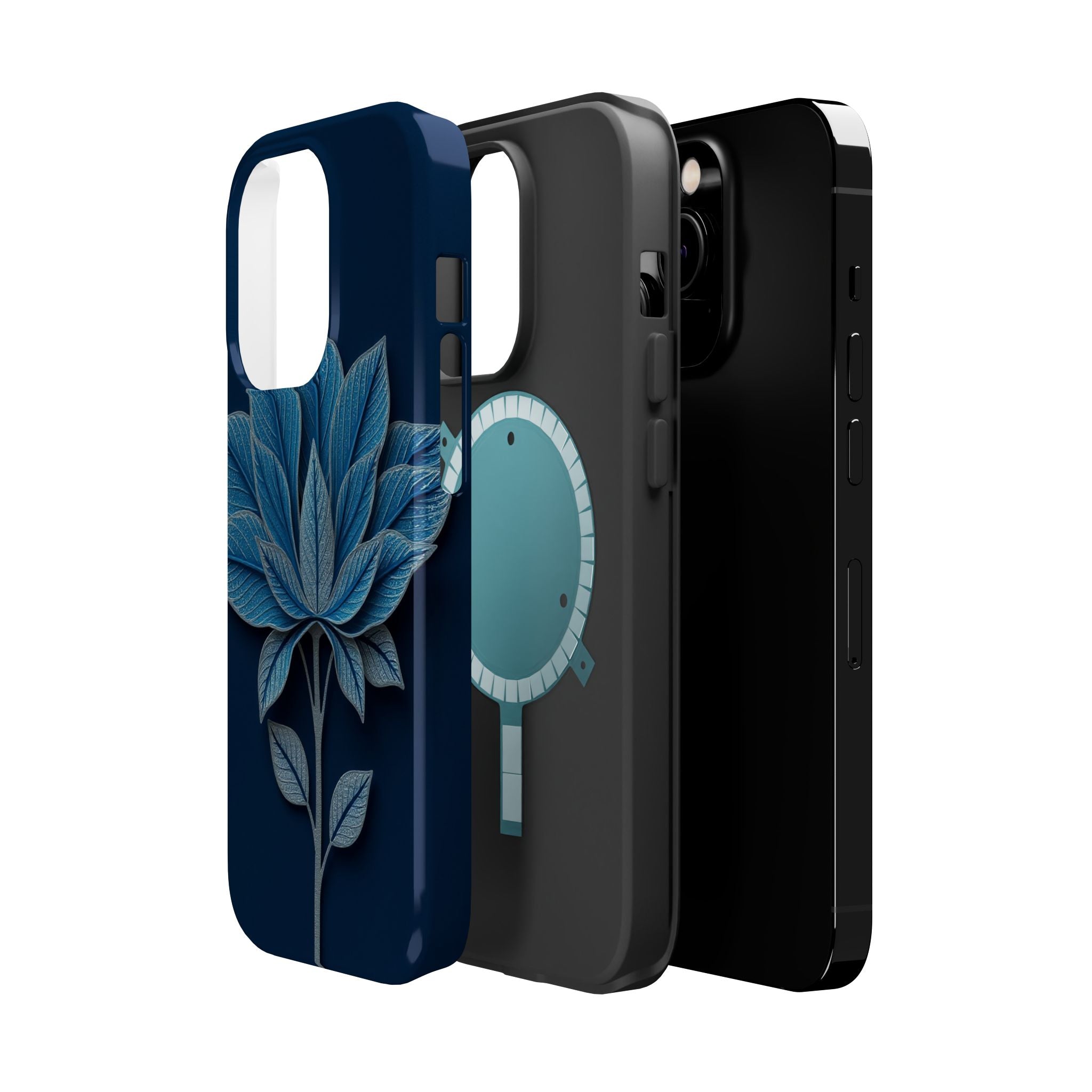 iPhone Night Bloomer Paper Cut Art Bold Modern Everyday Snap Case · iPhone Case