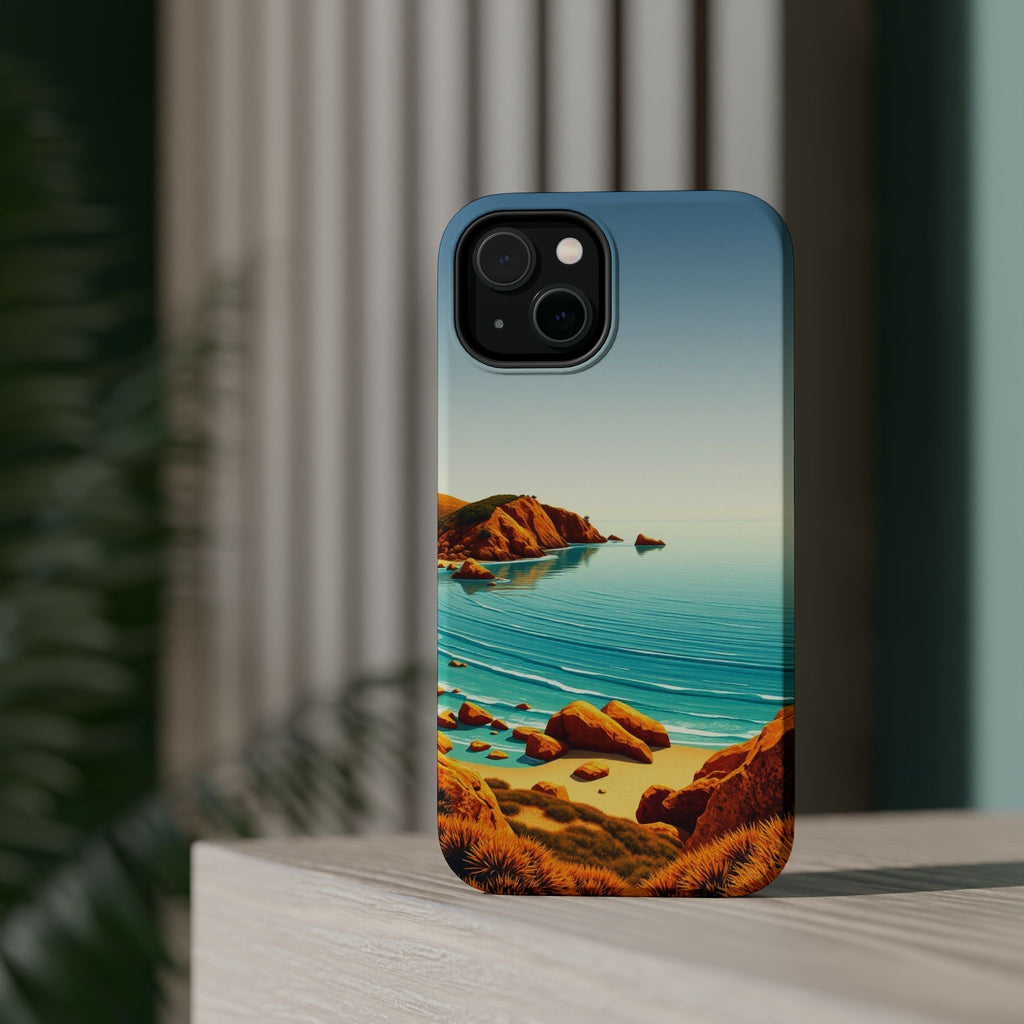 iPhone Mustard And Rust Pebble Beach Slim Everyday iPhone 14 Designer · iPhone C