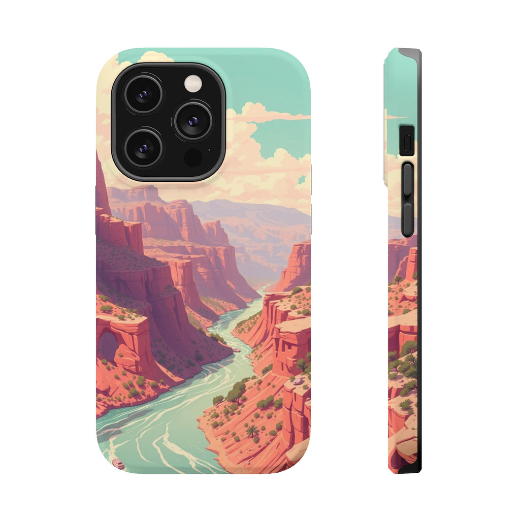 iPhone River Canyon Electric Art Bold Modern Everyday Snap Case · iPhone Case
