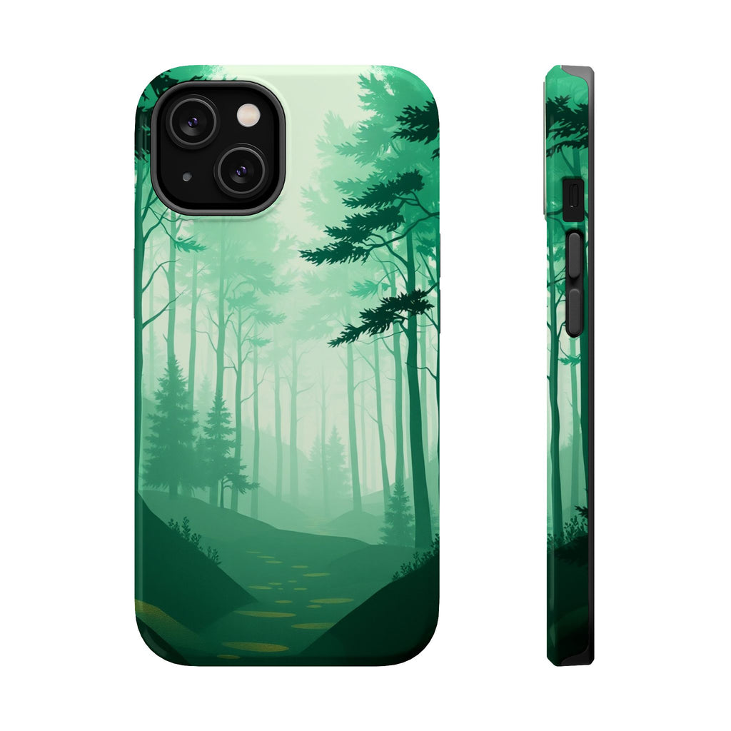 iPhone Earthy Misty Forest Path Design Slim Everyday Designer Case · iPhone Case