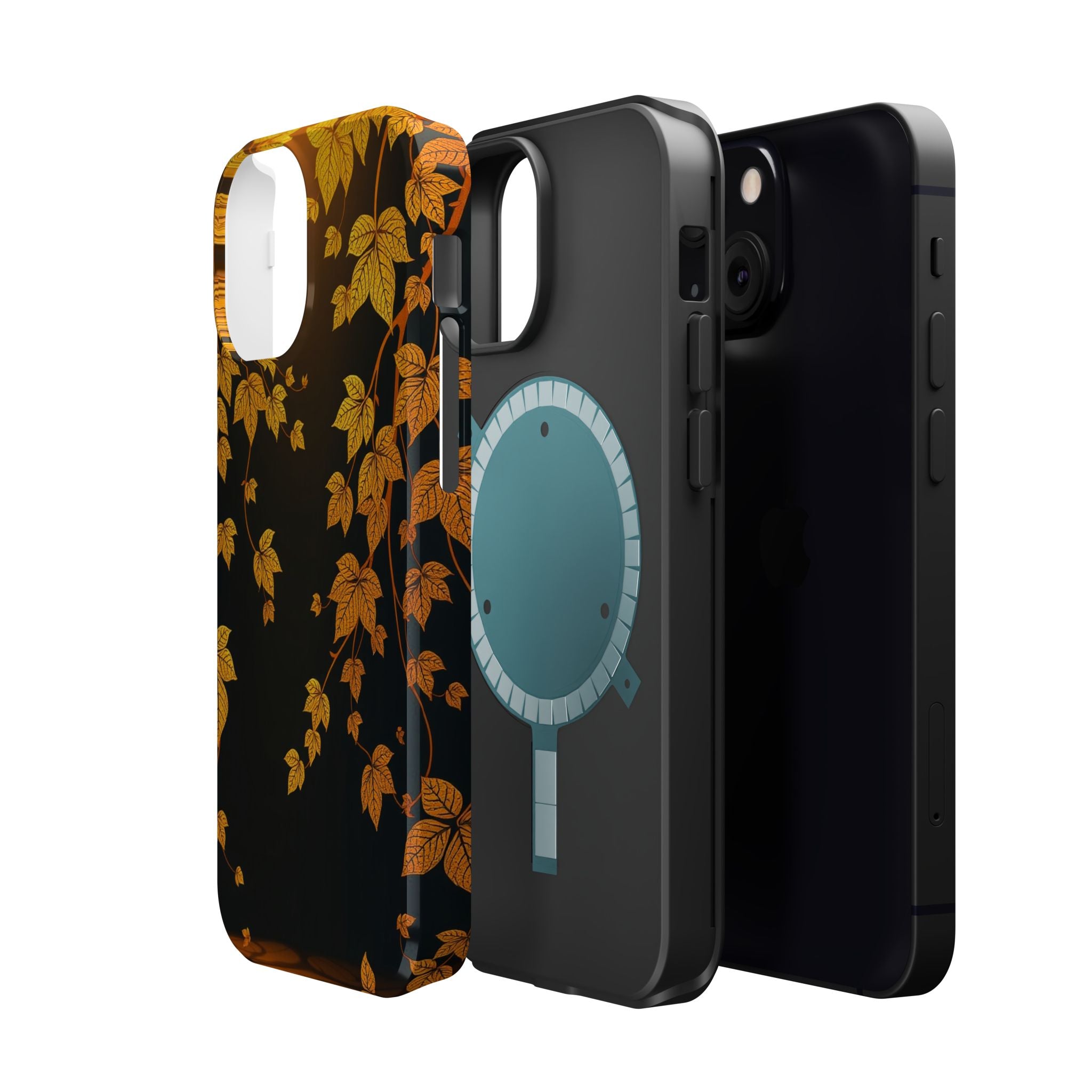 iPhone Mustard And Rust Art Nouveau Vine Slim Everyday iPhone 14 · iPhone Case