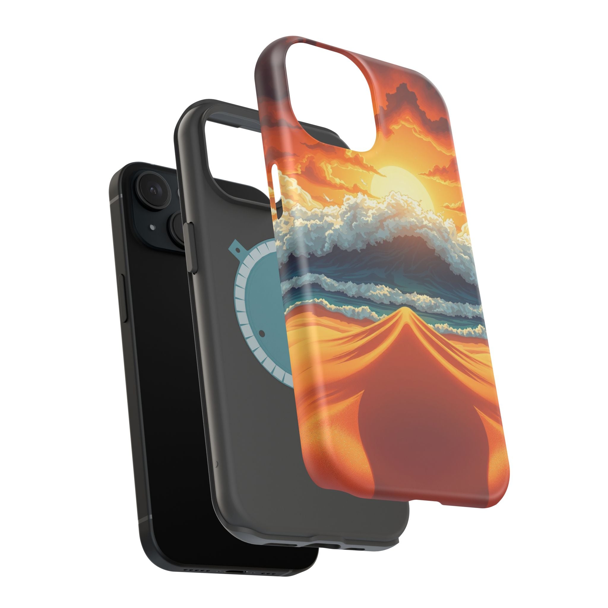 iPhone Storm at Sea Holographic Iridescent Slim iPhone Everyday · iPhone Case